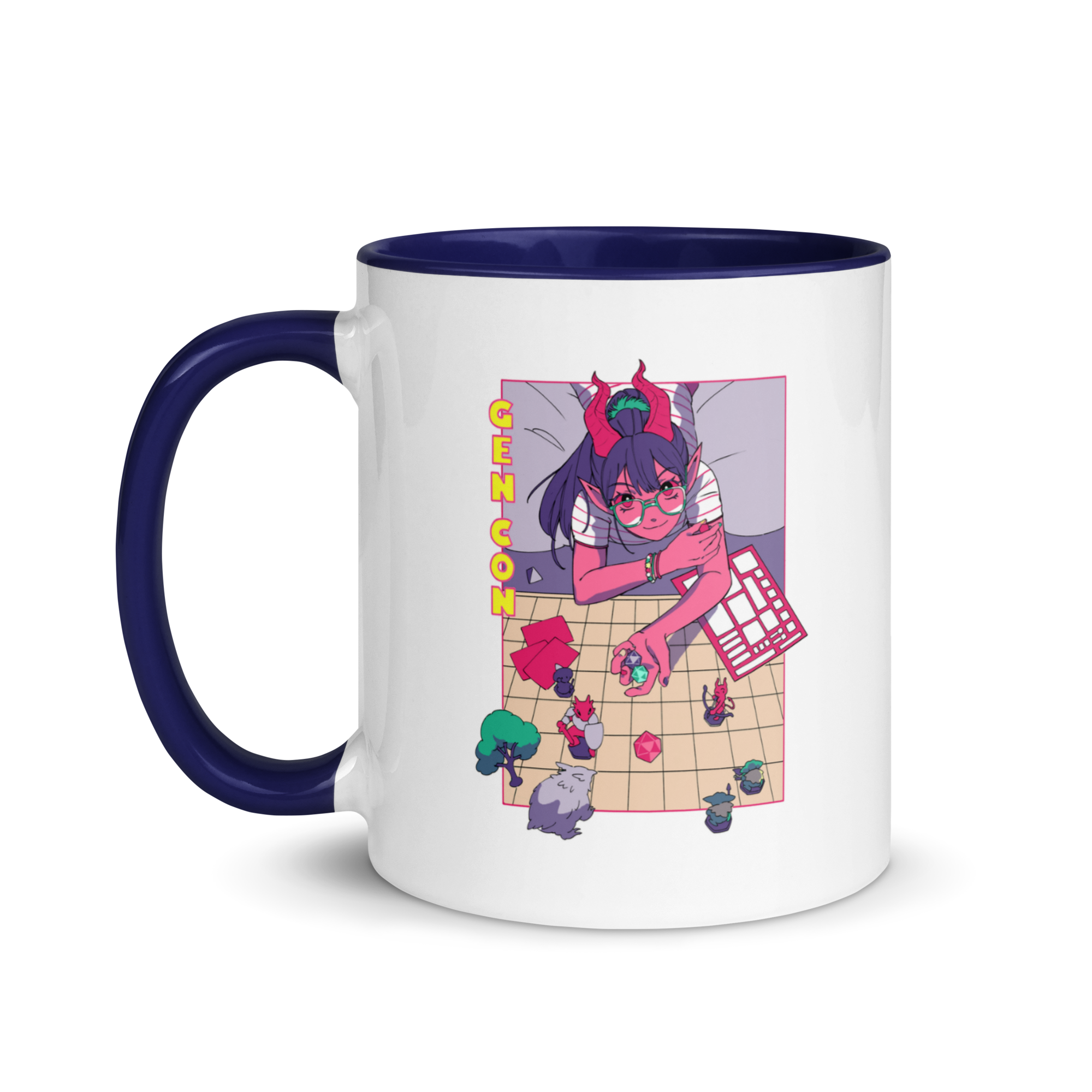 Gen Con Tsundere Gamer Tiefling Mug | Rollacrit