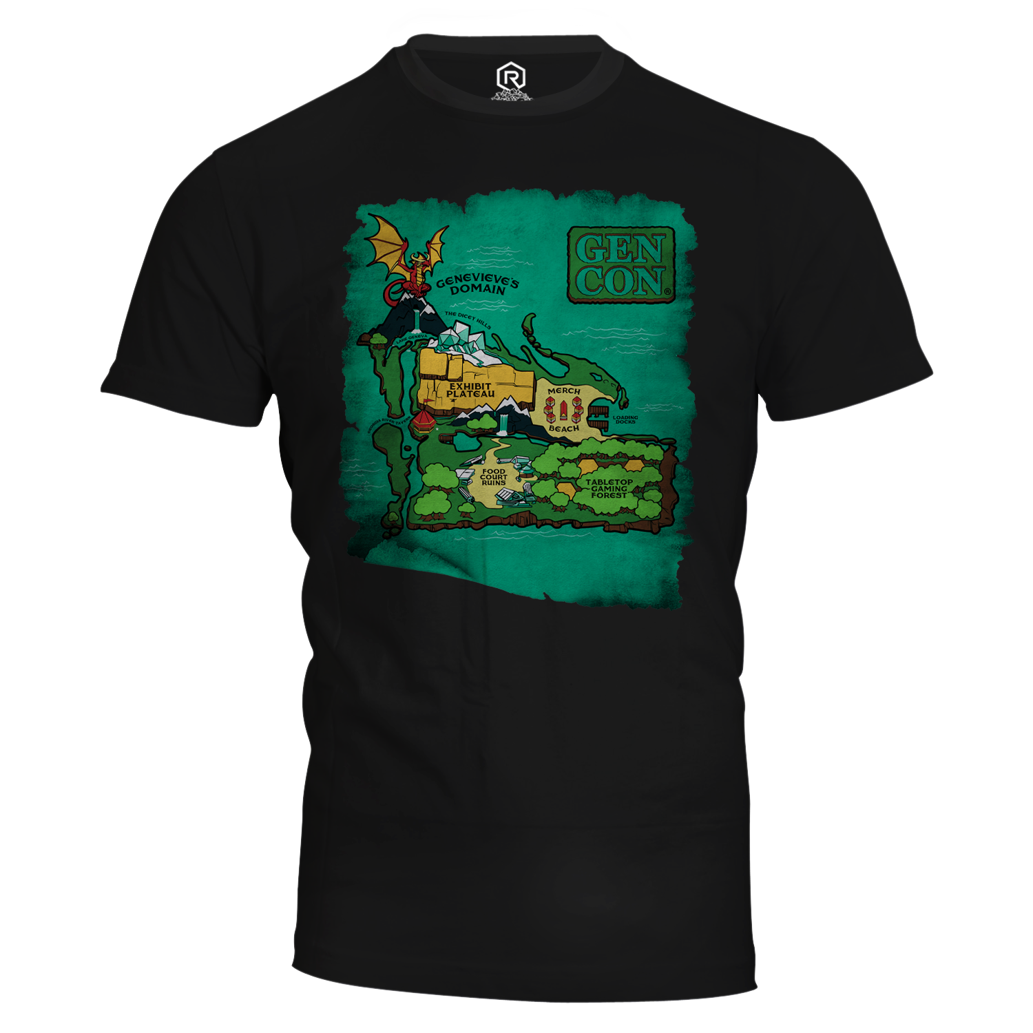 Gen Con Island Map T-Shirt | Rollacrit