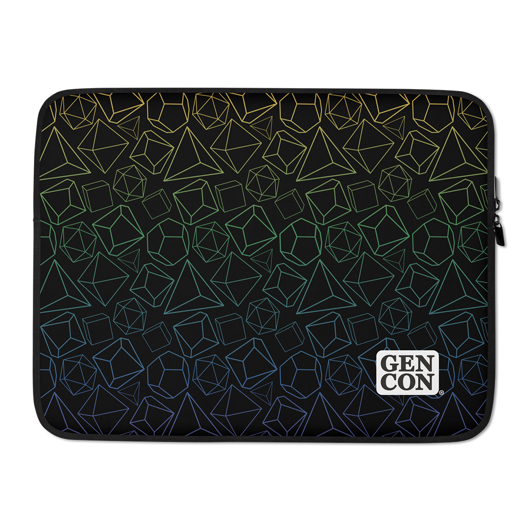 Gen Con Dice Pattern Laptop Sleeve | Rollacrit