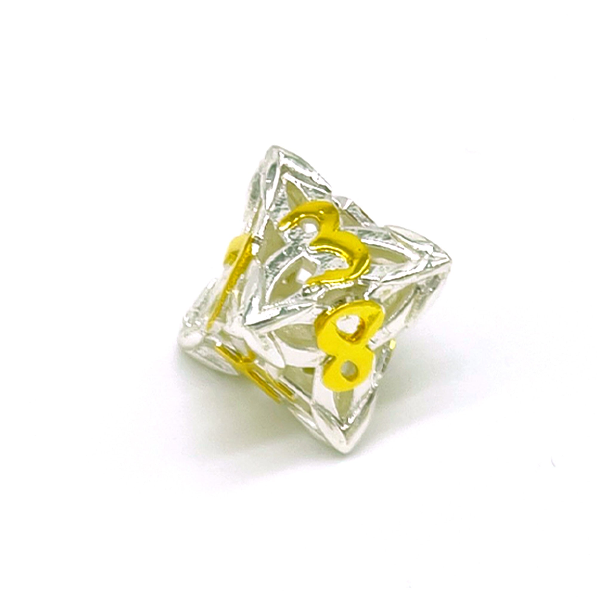 Celtic Knot Silver and Gold Metal 7pc Dice Set | Rollacrit