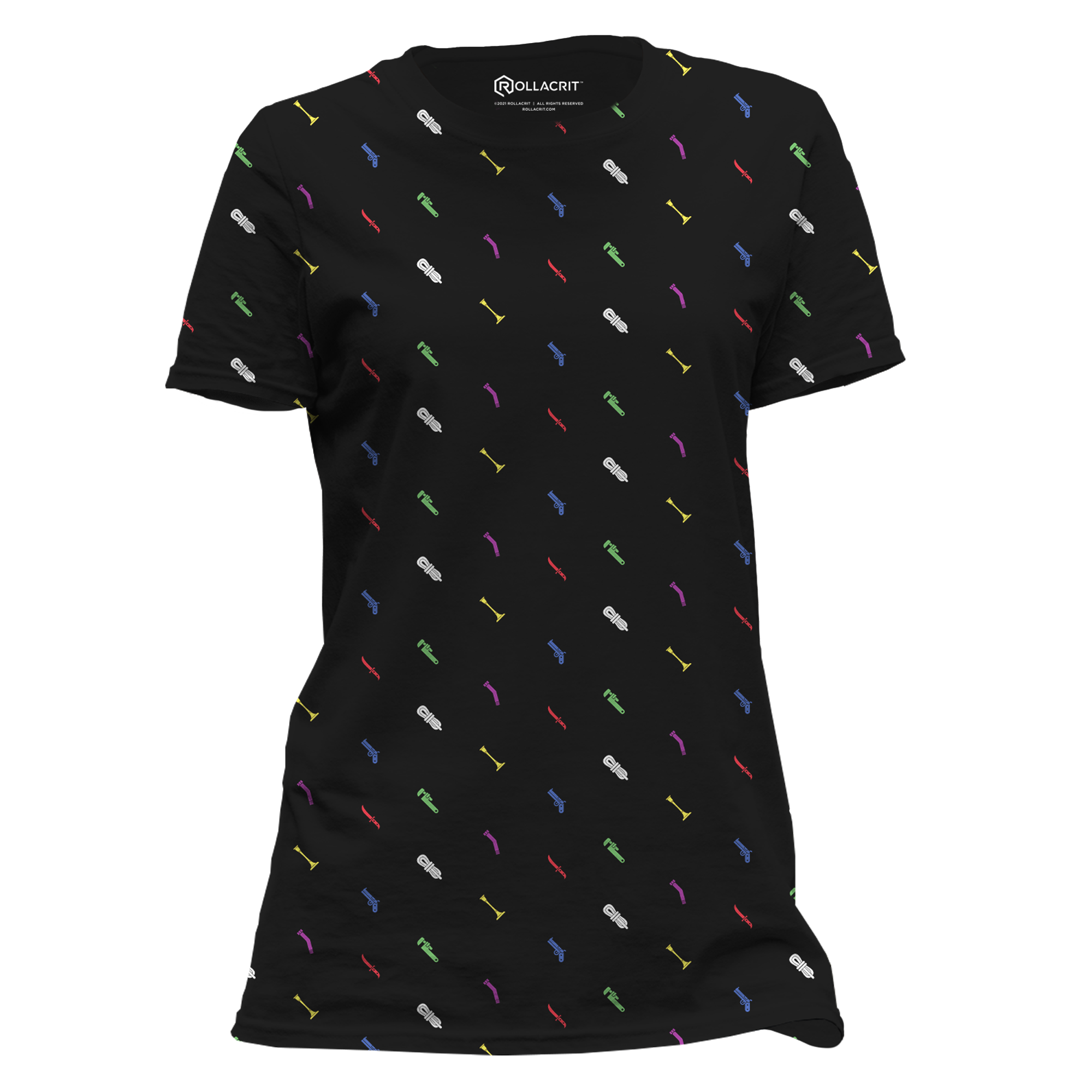 Get a Hint All Over Print Femme T-Shirt | Rollacrit