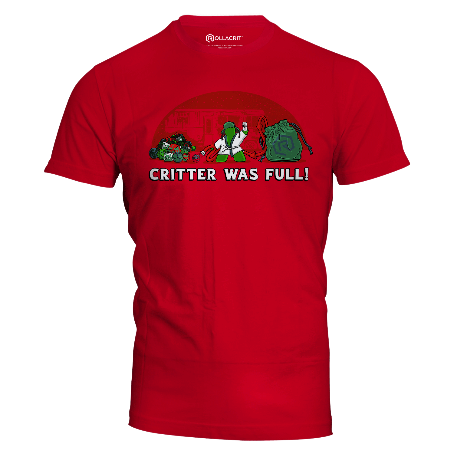 Critter Was Full Slim Fit T-Shirt | Rollacrit