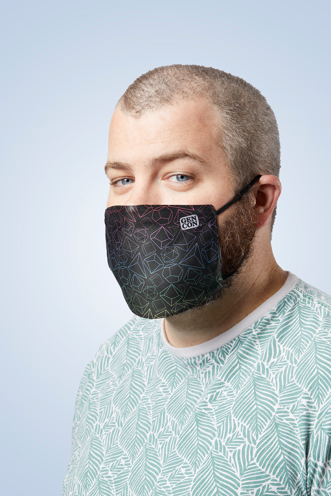 Gen Con Rainbow Dice Face Mask | Rollacrit
