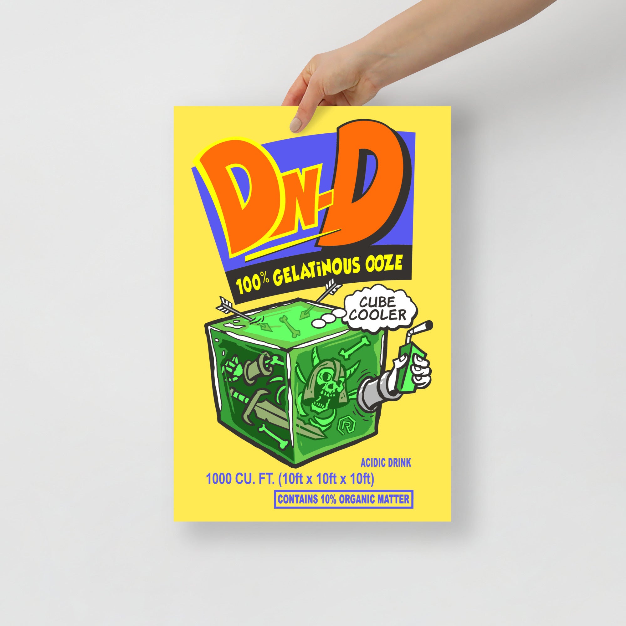 Gelatinous Cubic Cooler Poster | Rollacrit