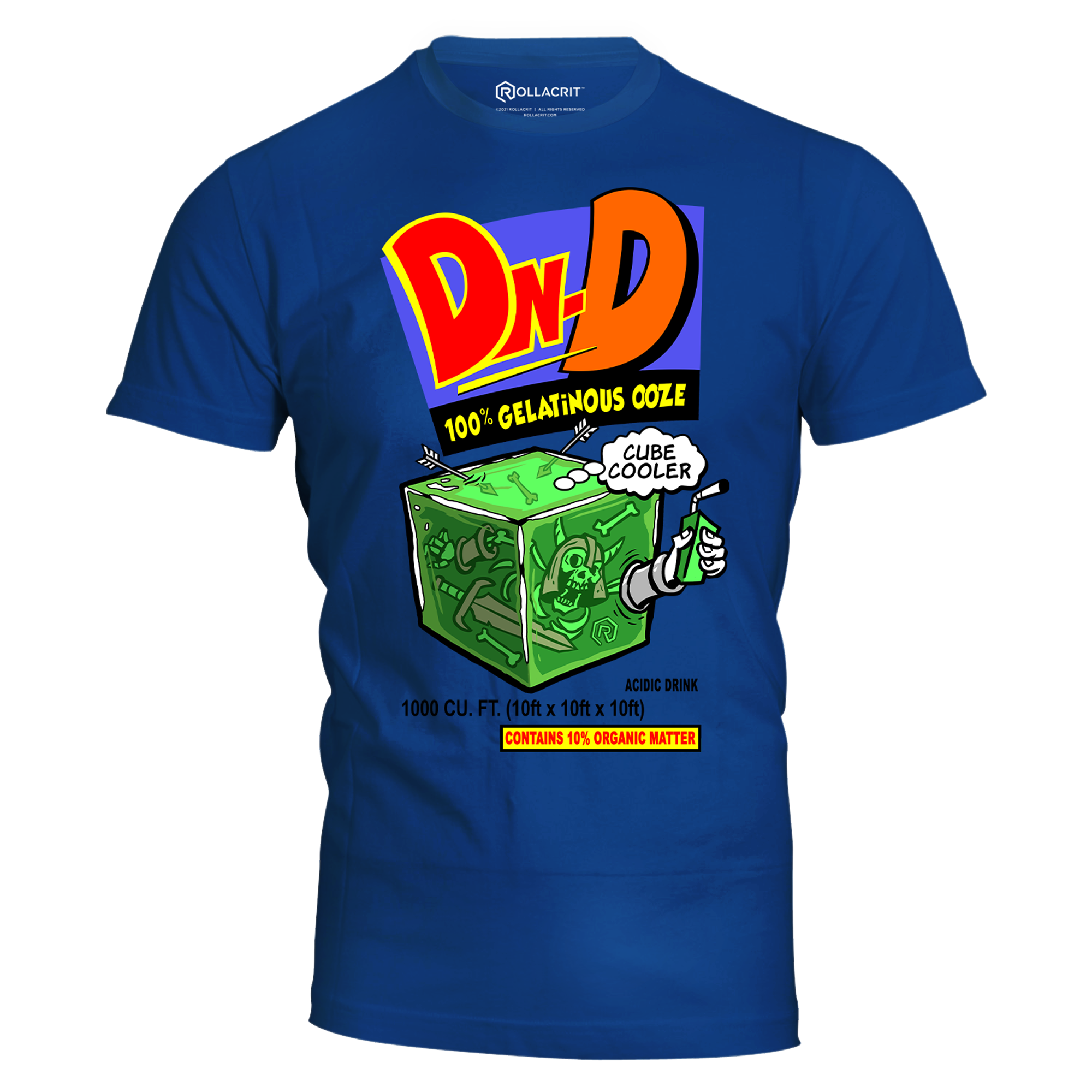 Gelatinous Cubic Cooler Slim Fit T-Shirt | Rollacrit