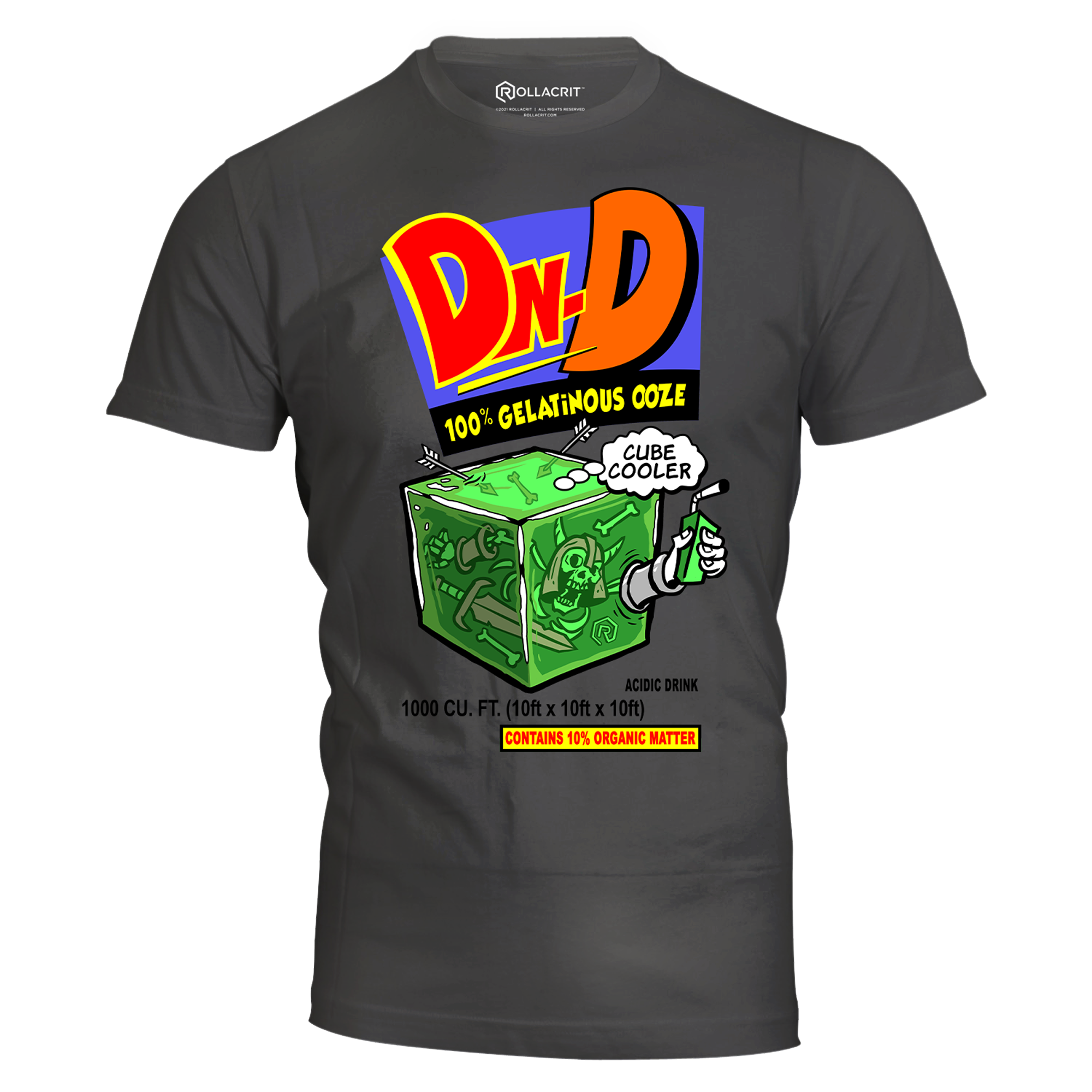 Gelatinous Cubic Cooler Slim Fit T-Shirt | Rollacrit