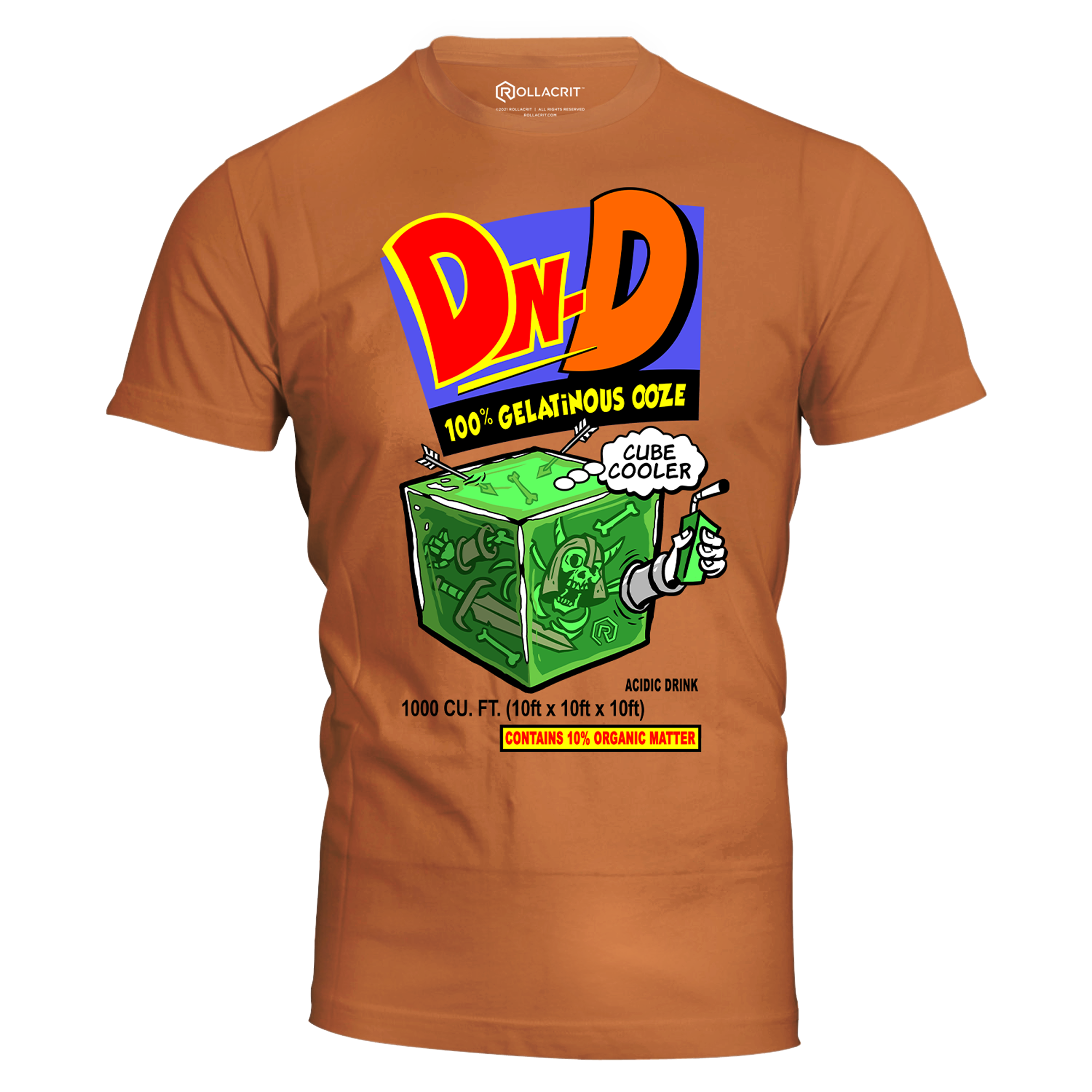 Gelatinous Cubic Cooler Slim Fit T-Shirt | Rollacrit