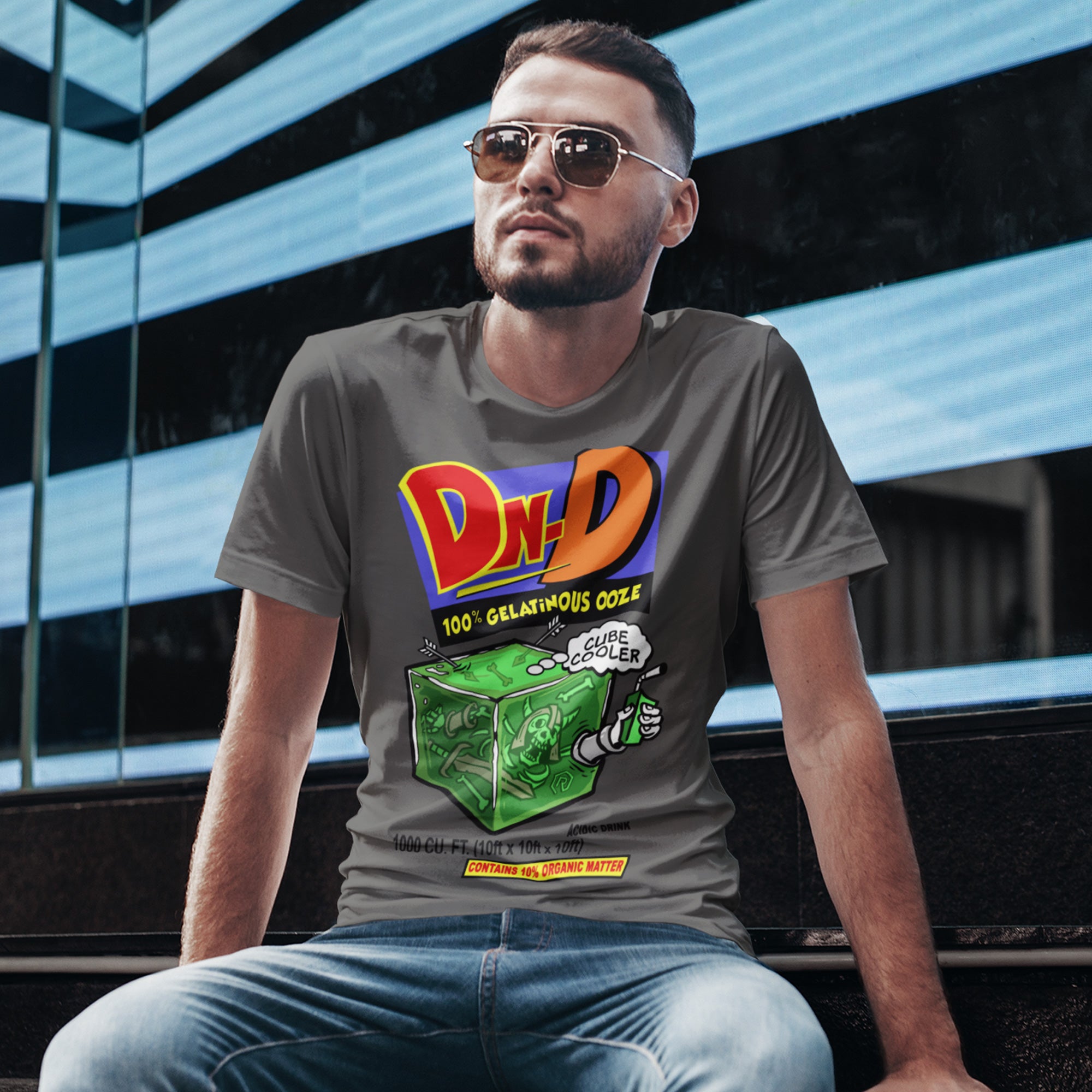 Gelatinous Cubic Cooler Slim Fit T-Shirt | Rollacrit