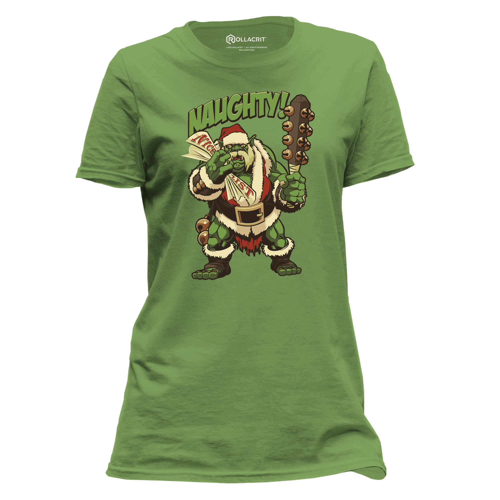Holiday Naughty Ogre Femme T-Shirt | Rollacrit