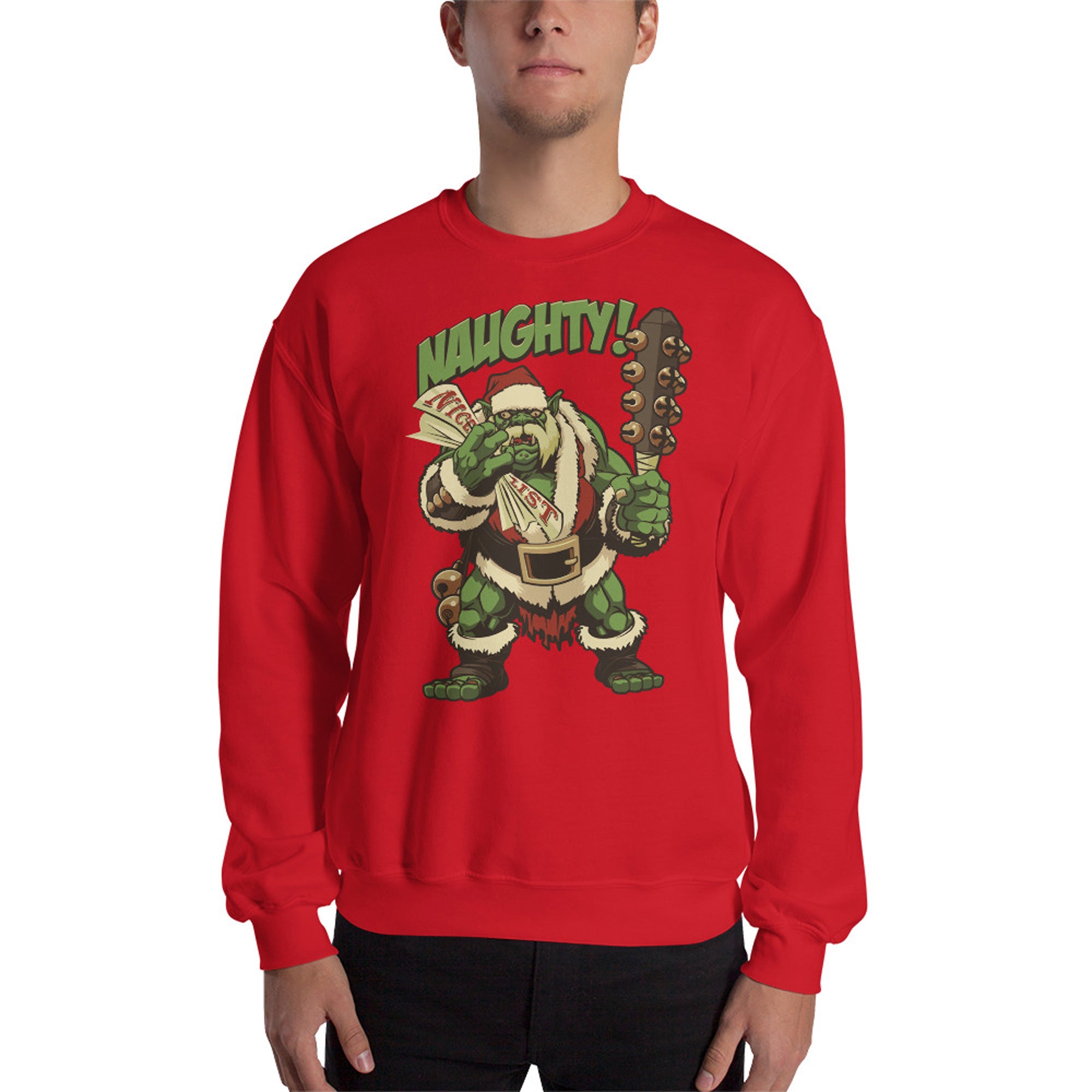 Holiday Naughty Ogre Sweatshirt | Rollacrit