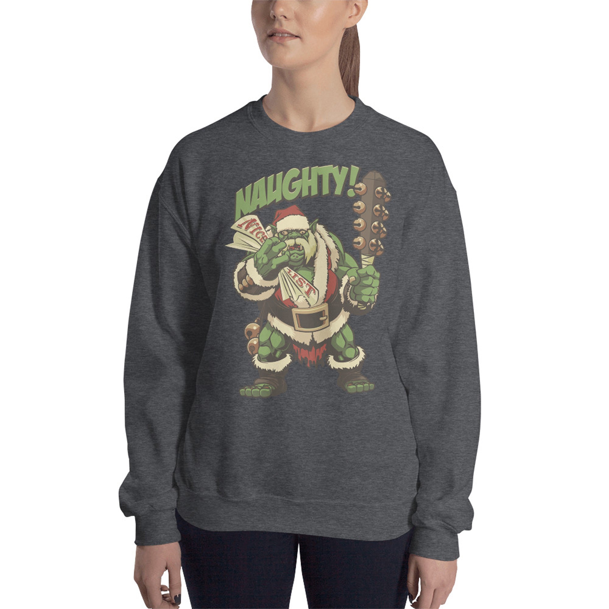 Holiday Naughty Ogre Sweatshirt | Rollacrit