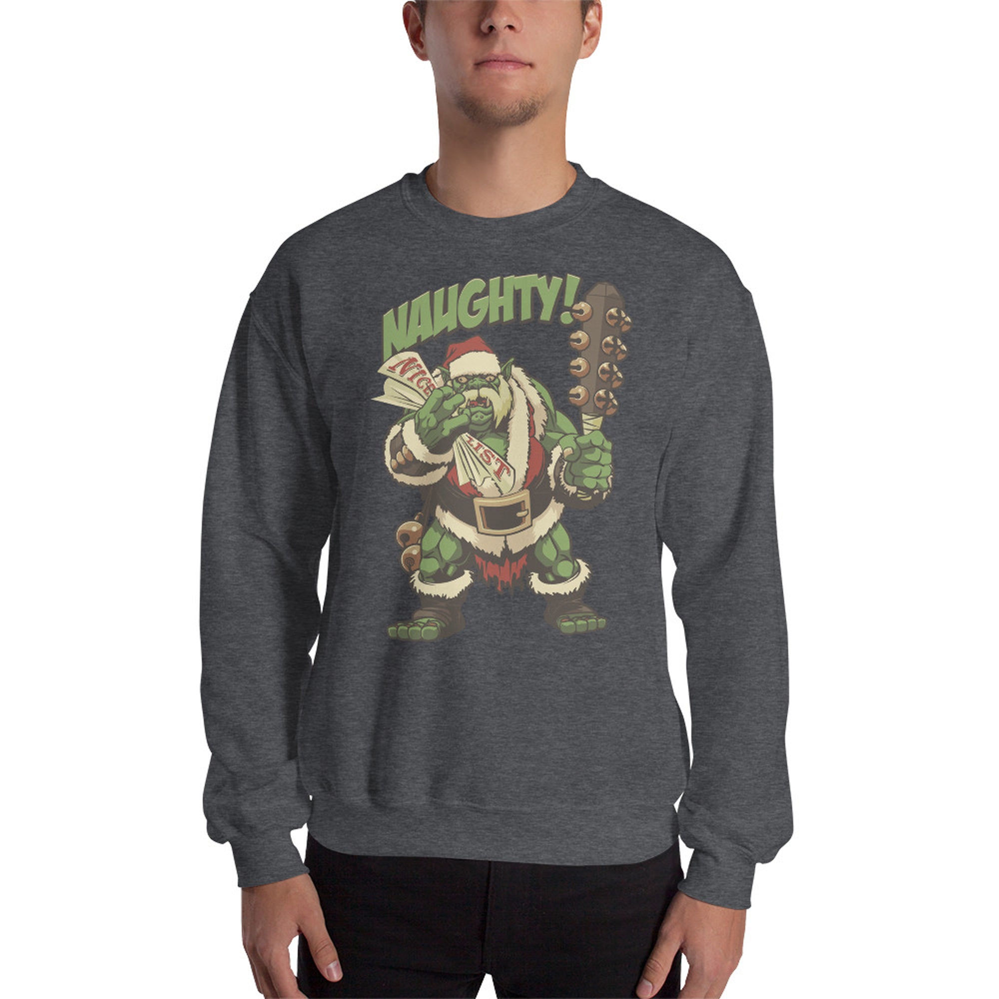 Holiday Naughty Ogre Sweatshirt | Rollacrit
