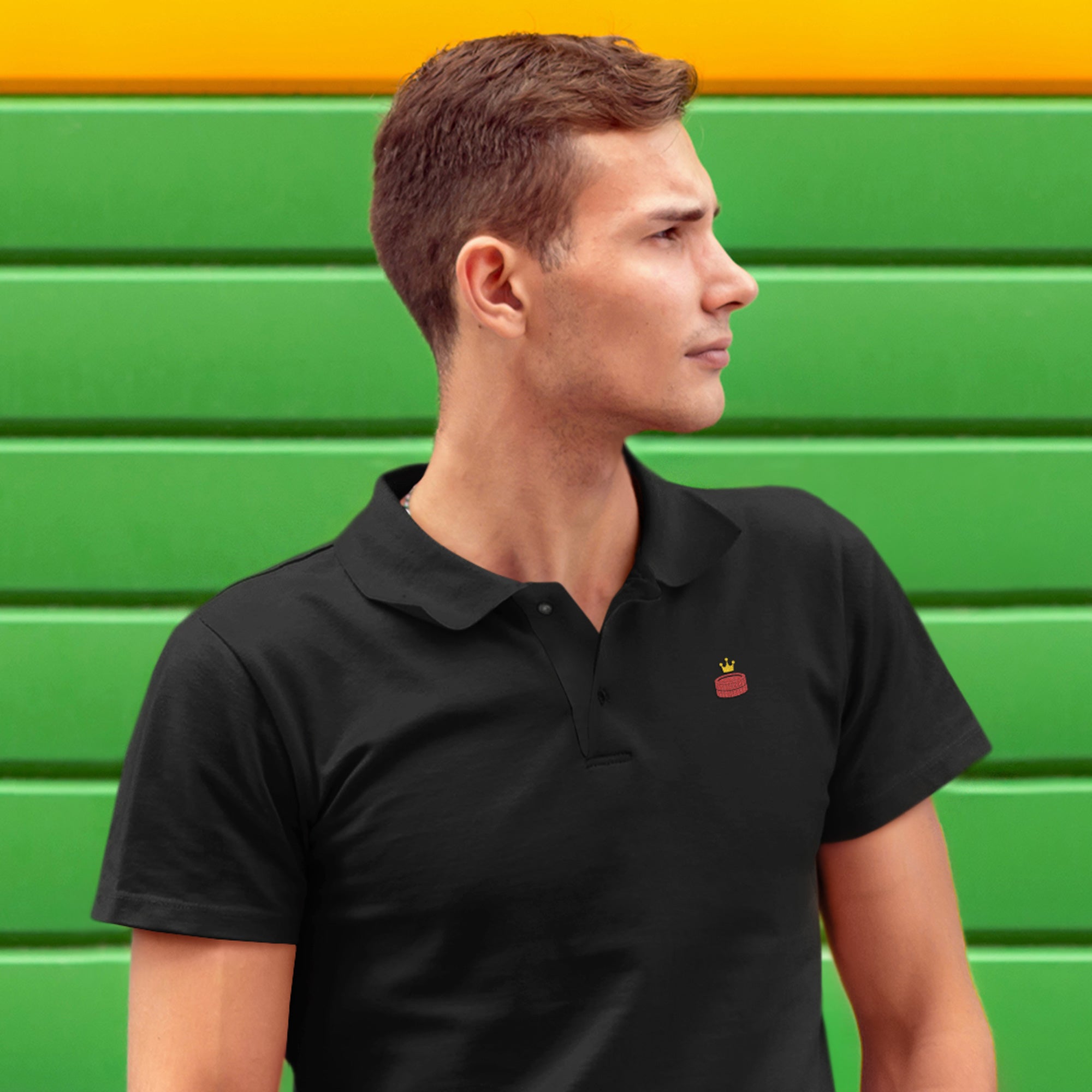 King Me Embroidered Polo | Rollacrit