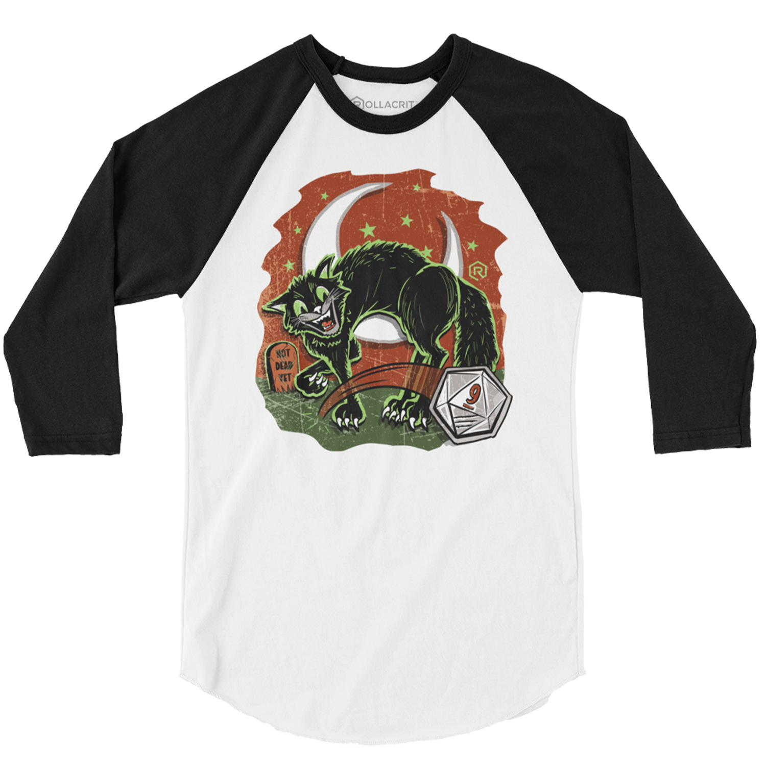 Not Dead Yet 3/4 Raglan Shirt | Rollacrit