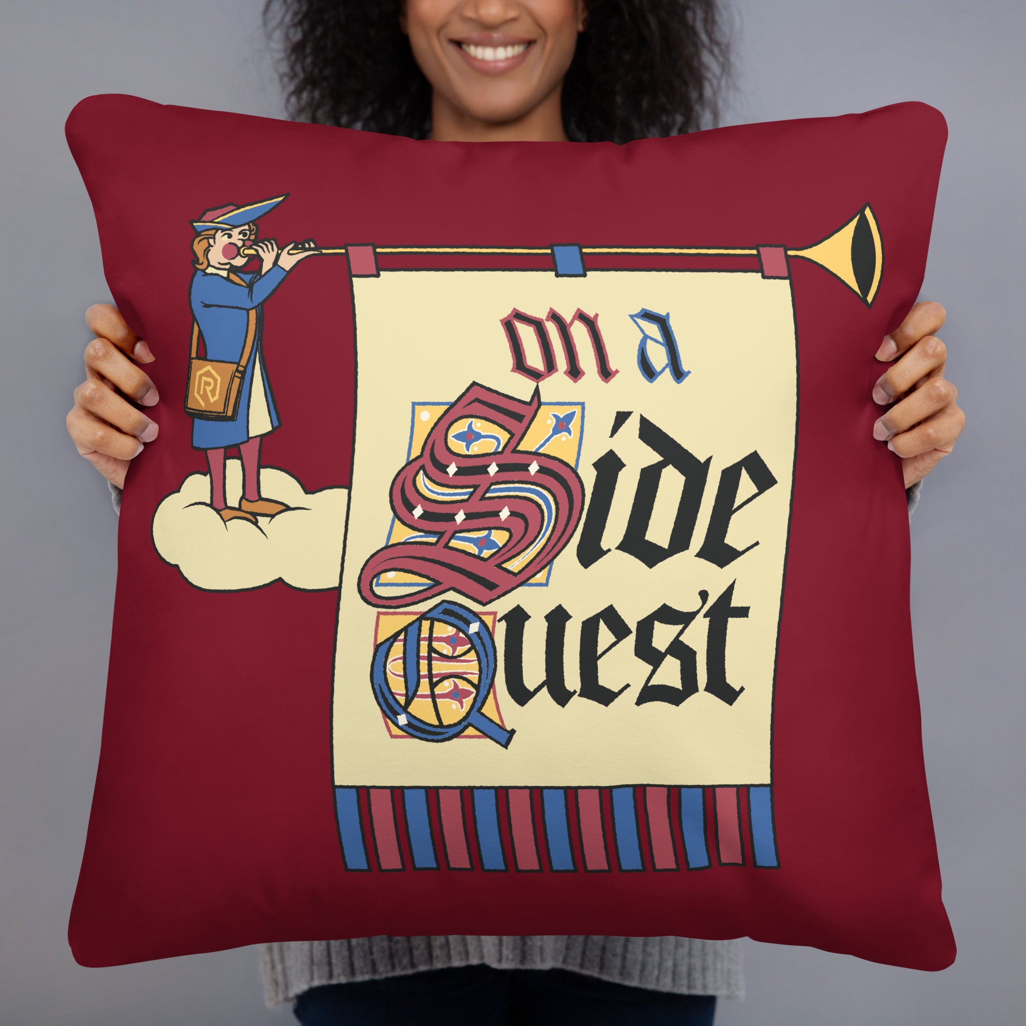 On a Side Quest Pillow