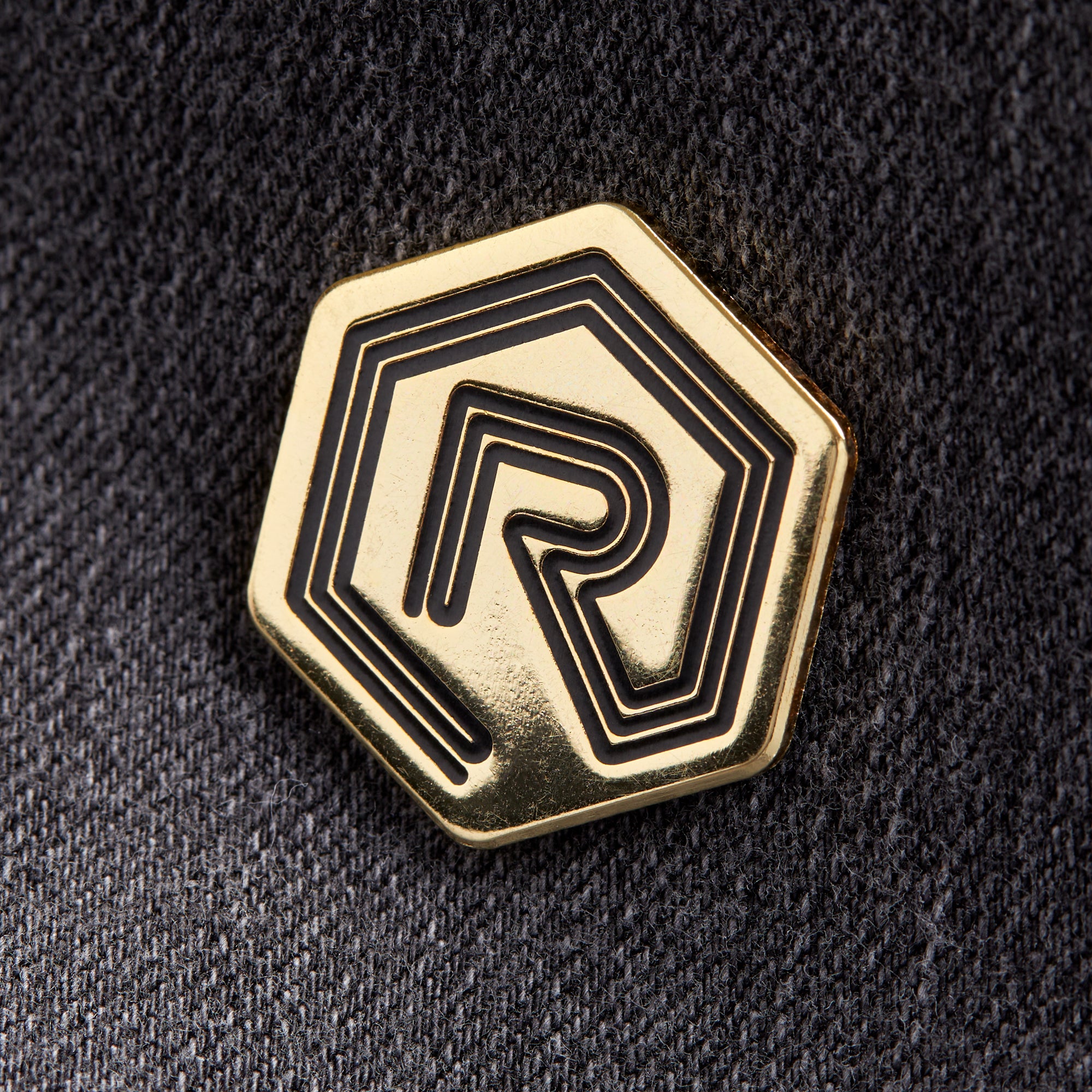 Gold and Black Rollacrit Logo Pin | Rollacrit