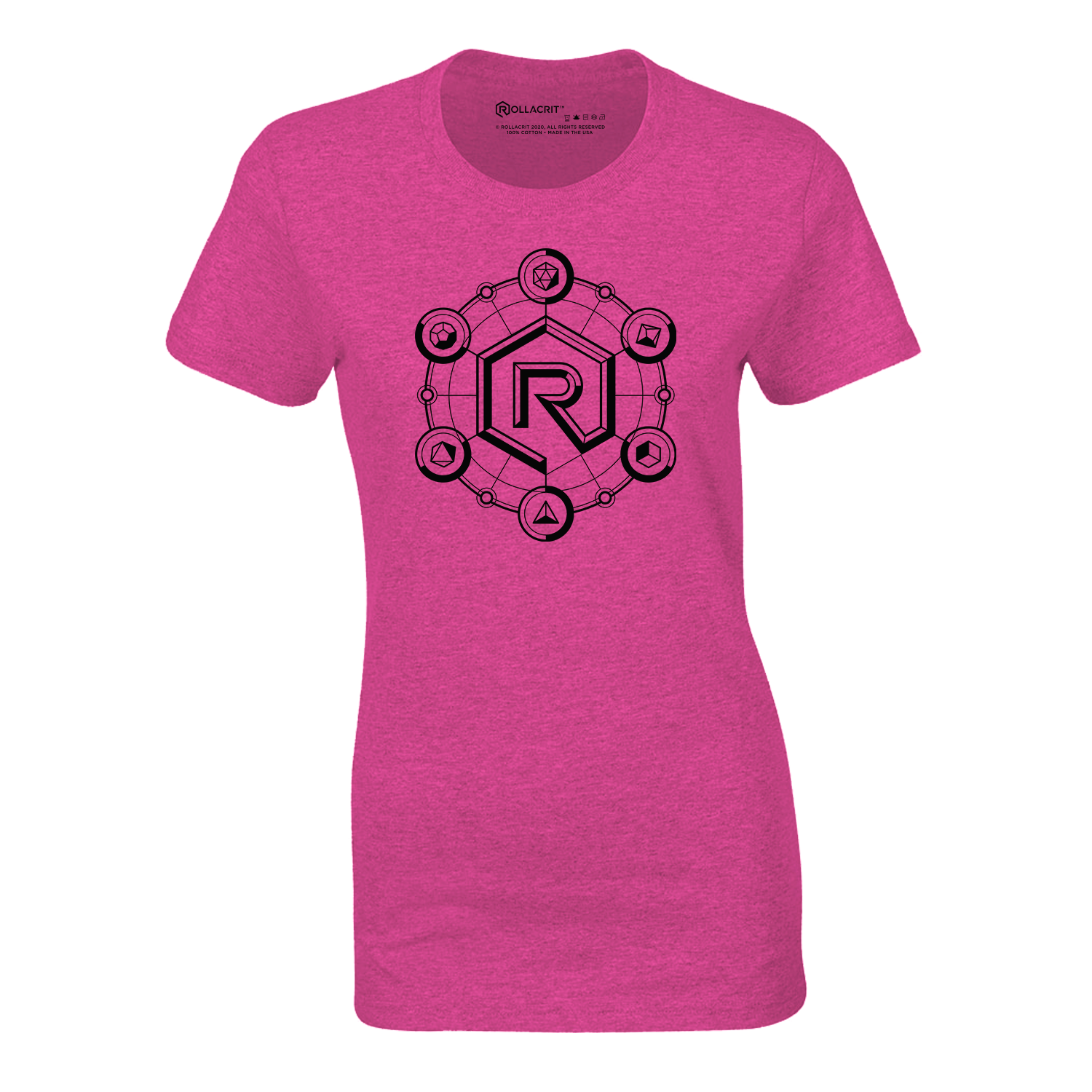 Phases of Crit Fitted T-shirt | Rollacrit