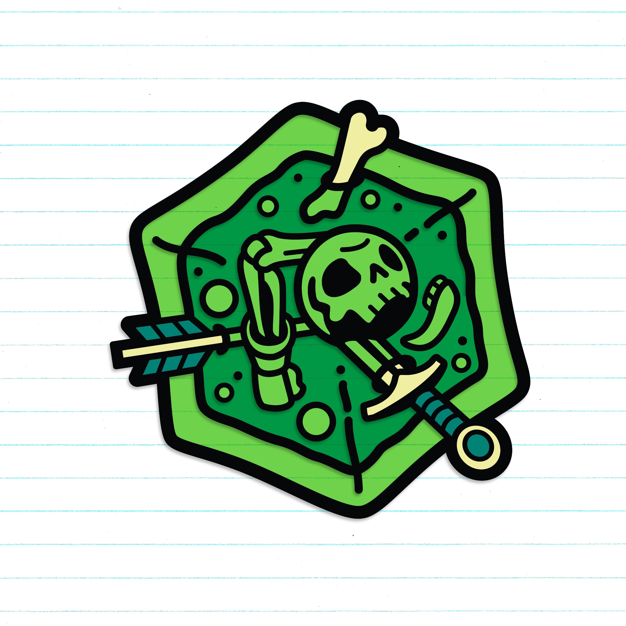 Transparent Gelatinous Goo Sticker | Rollacrit