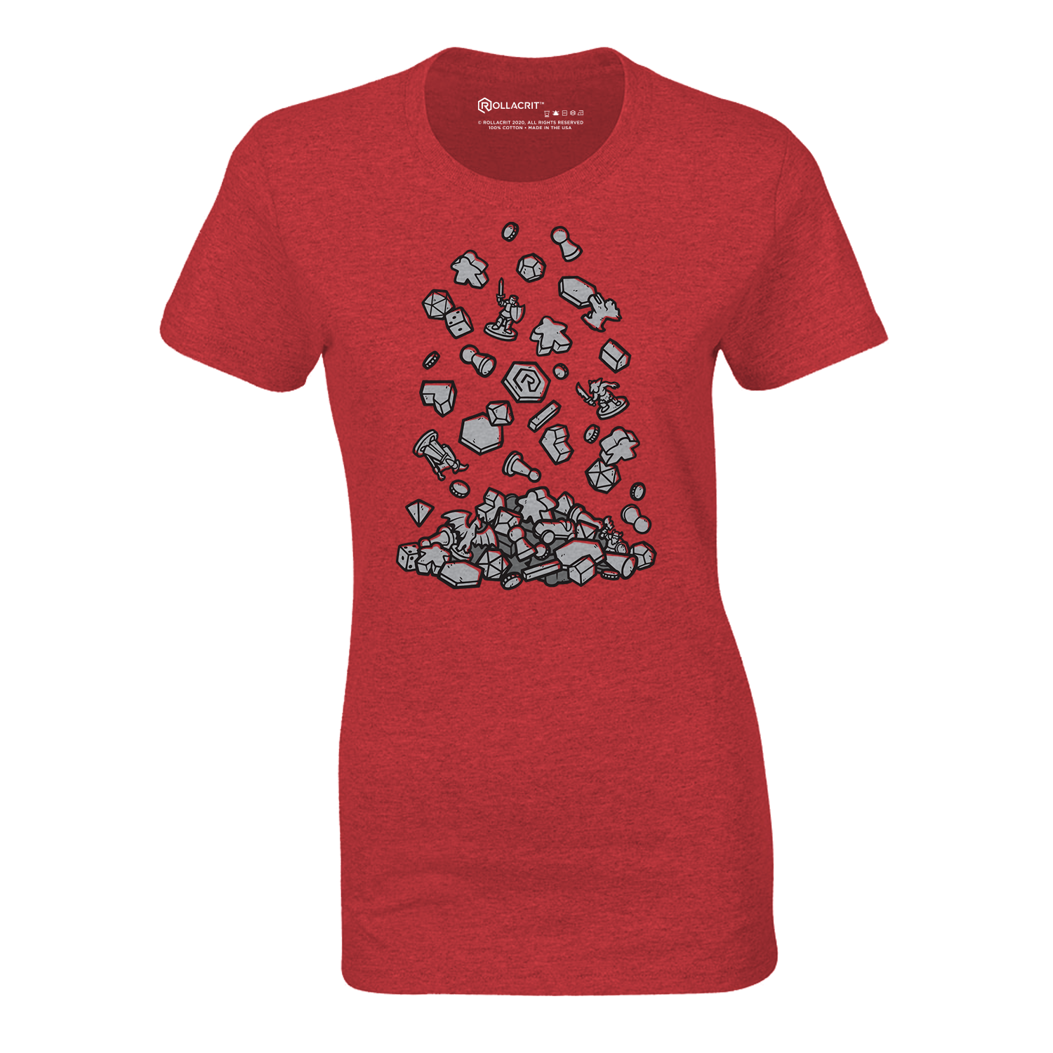 Crit Falls Apart Fitted T-shirt | Rollacrit