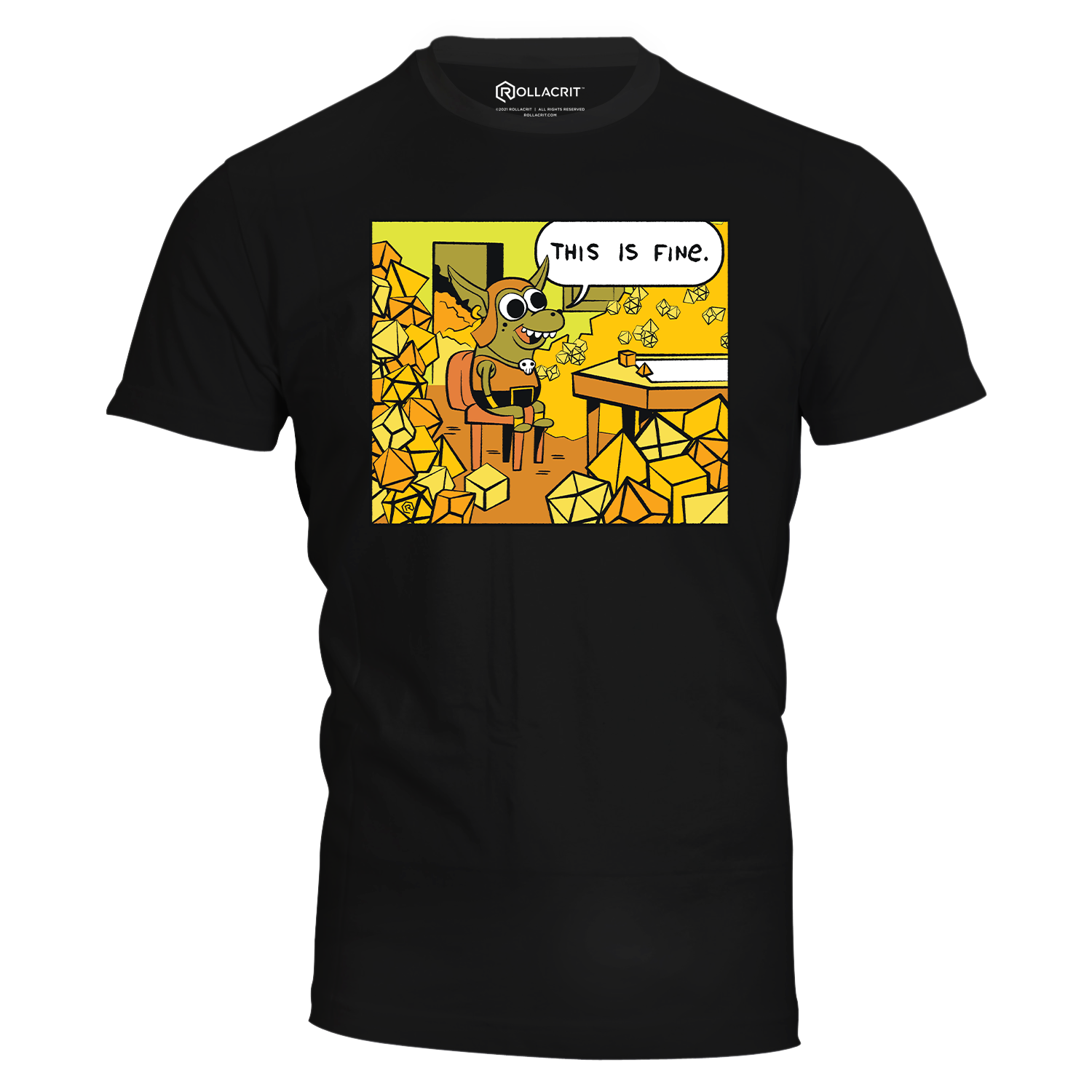 This is Fine Dice Goblin T-Shirt | Rollacrit