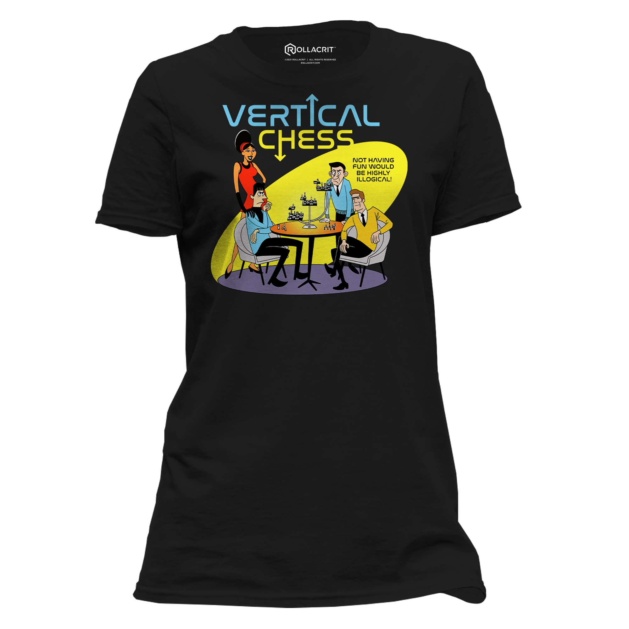 Vertical Chess Femme T-Shirt | Rollacrit