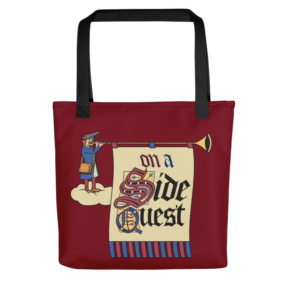 On a Side Quest Tote Bag | Rollacrit