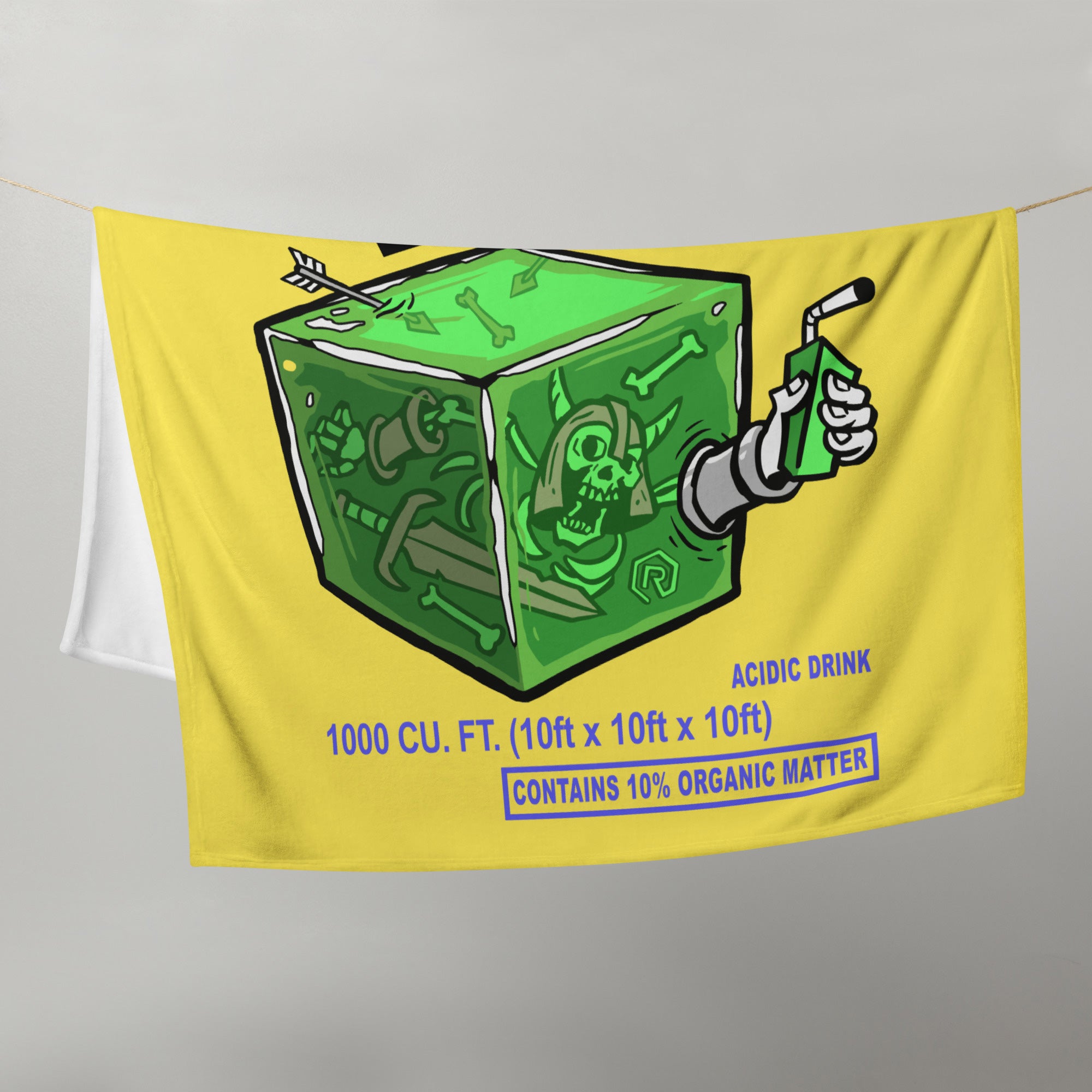 Gelatinous Cubic Cooler Throw Blanket | Rollacrit