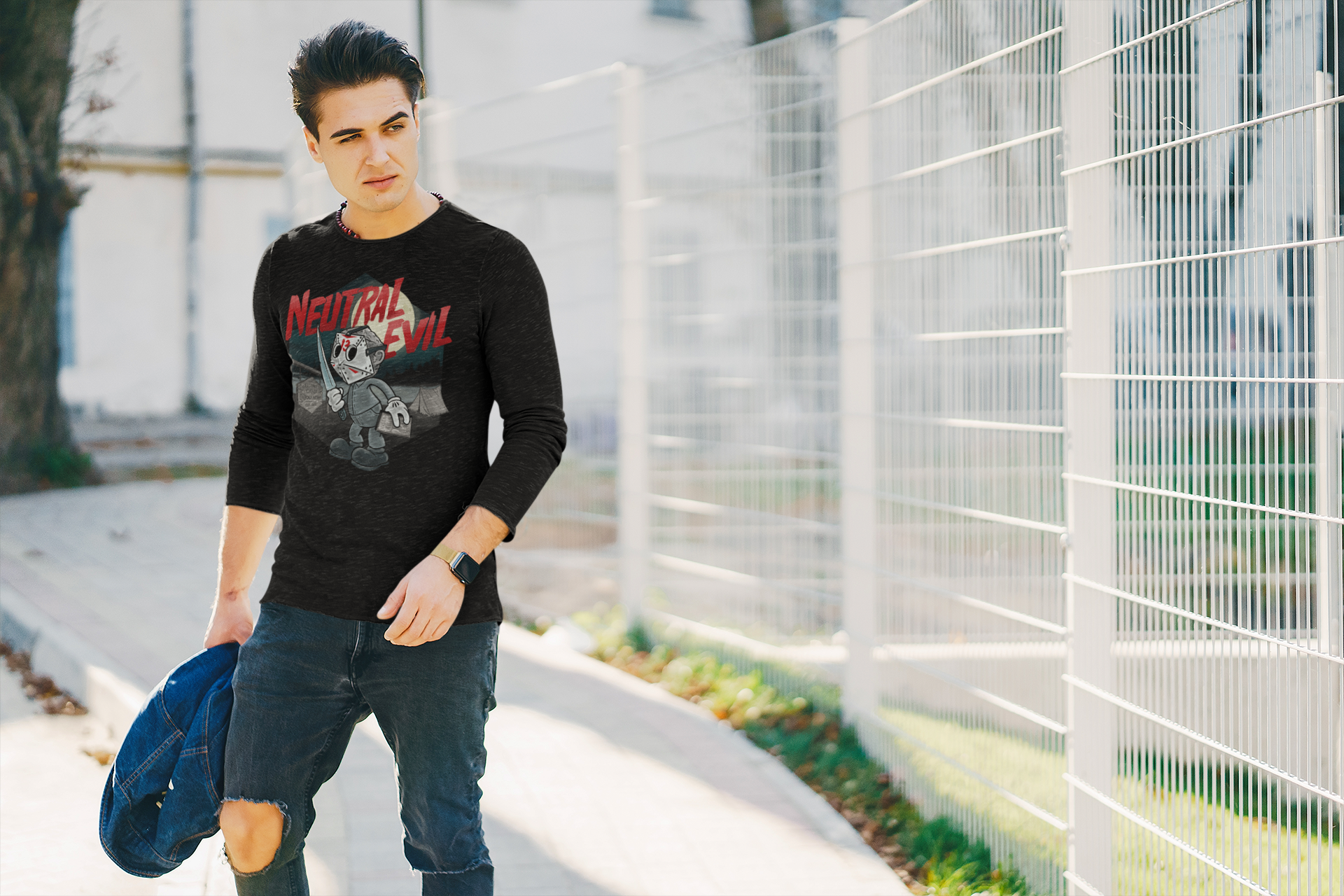 Neutral Evil Long Sleeve Tee | Rollacrit