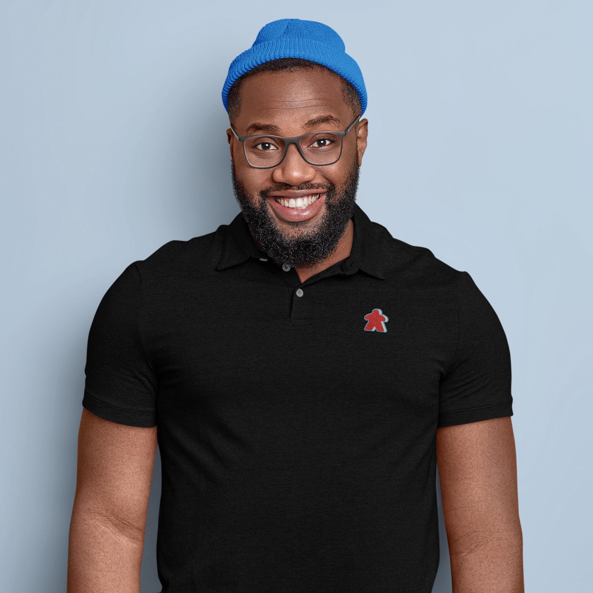 Meeple Embroidered Polo | Rollacrit