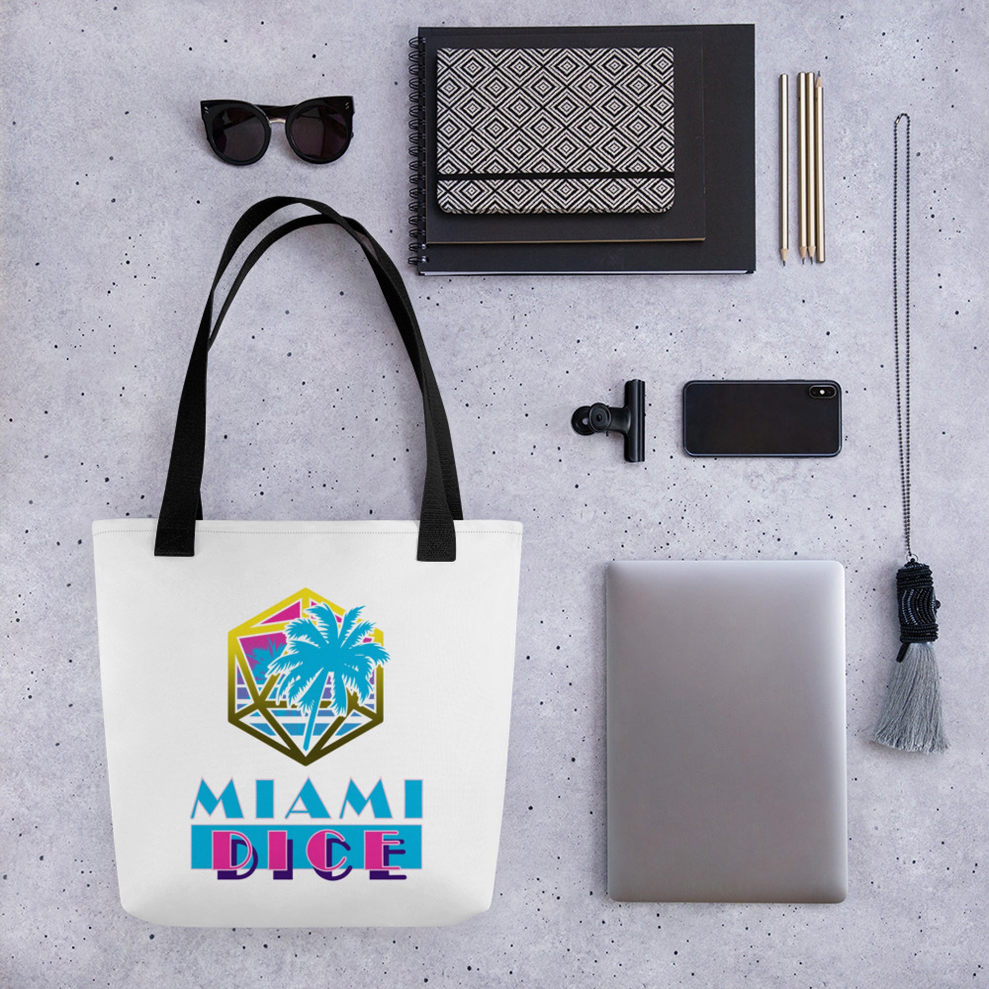 Miami Dice Tote Bag | Rollacrit
