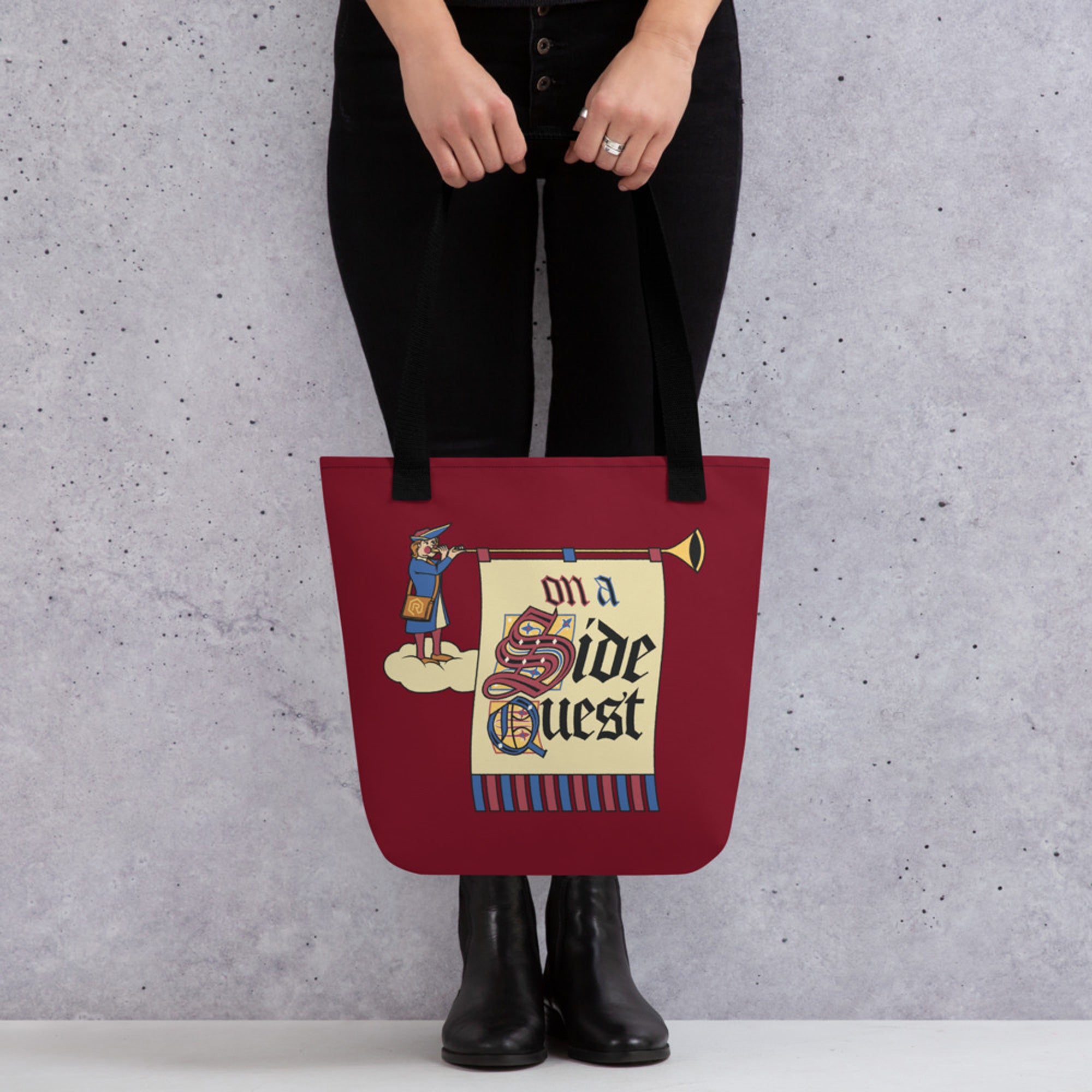 On a Side Quest Tote Bag | Rollacrit