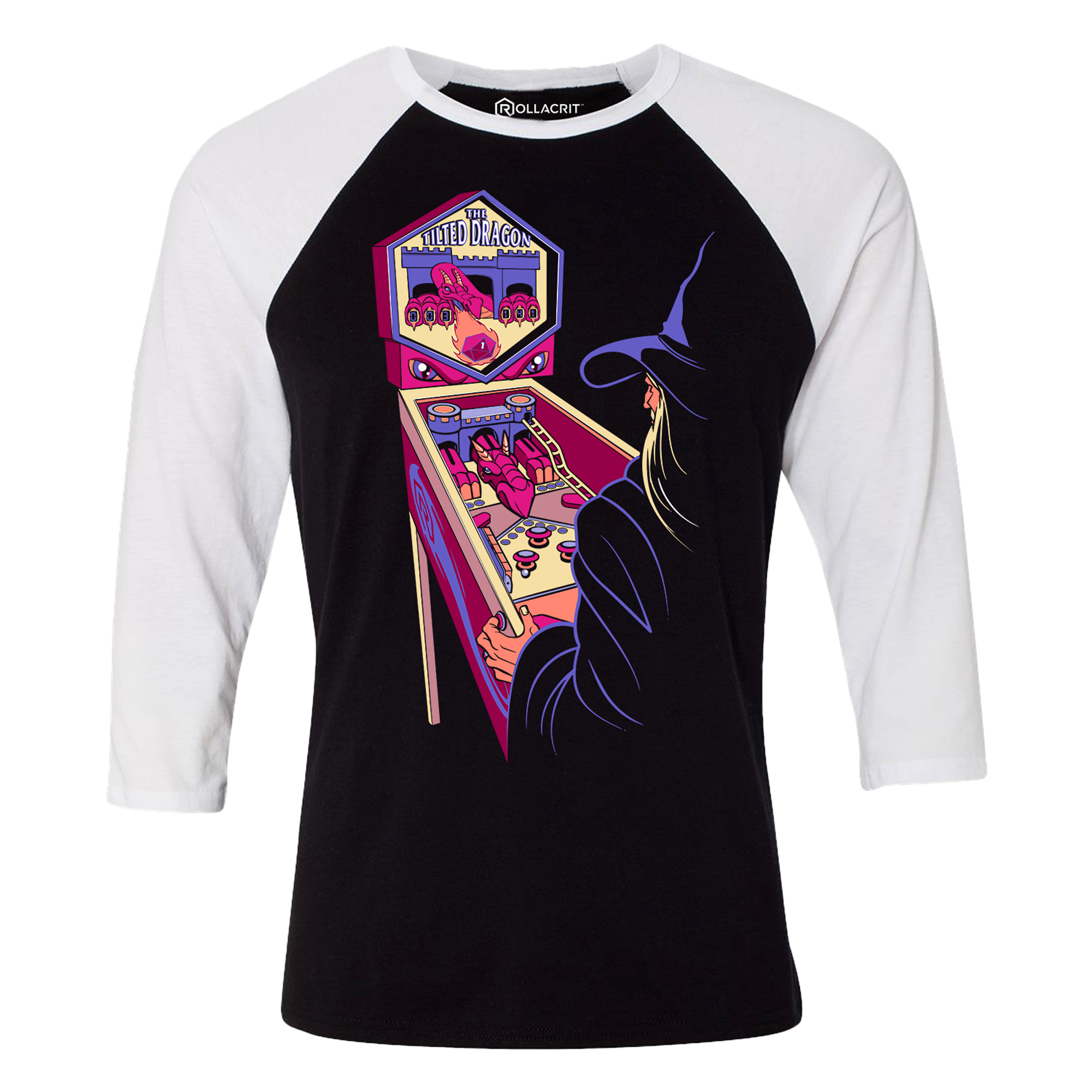 Pinball Wizard 3/4 Sleeve Raglan Shirt | Rollacrit