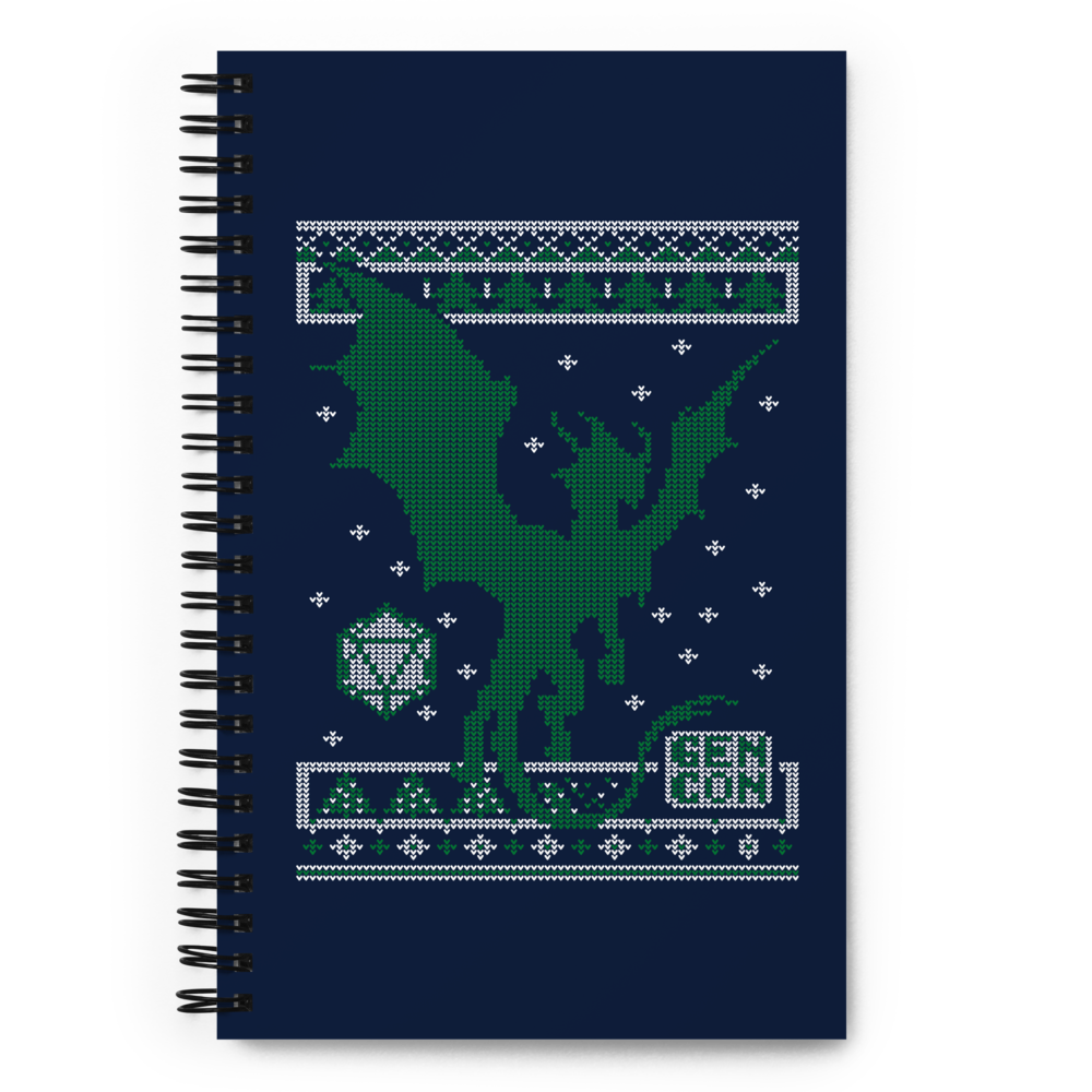 Gen Con Holiday Spiral Notebook