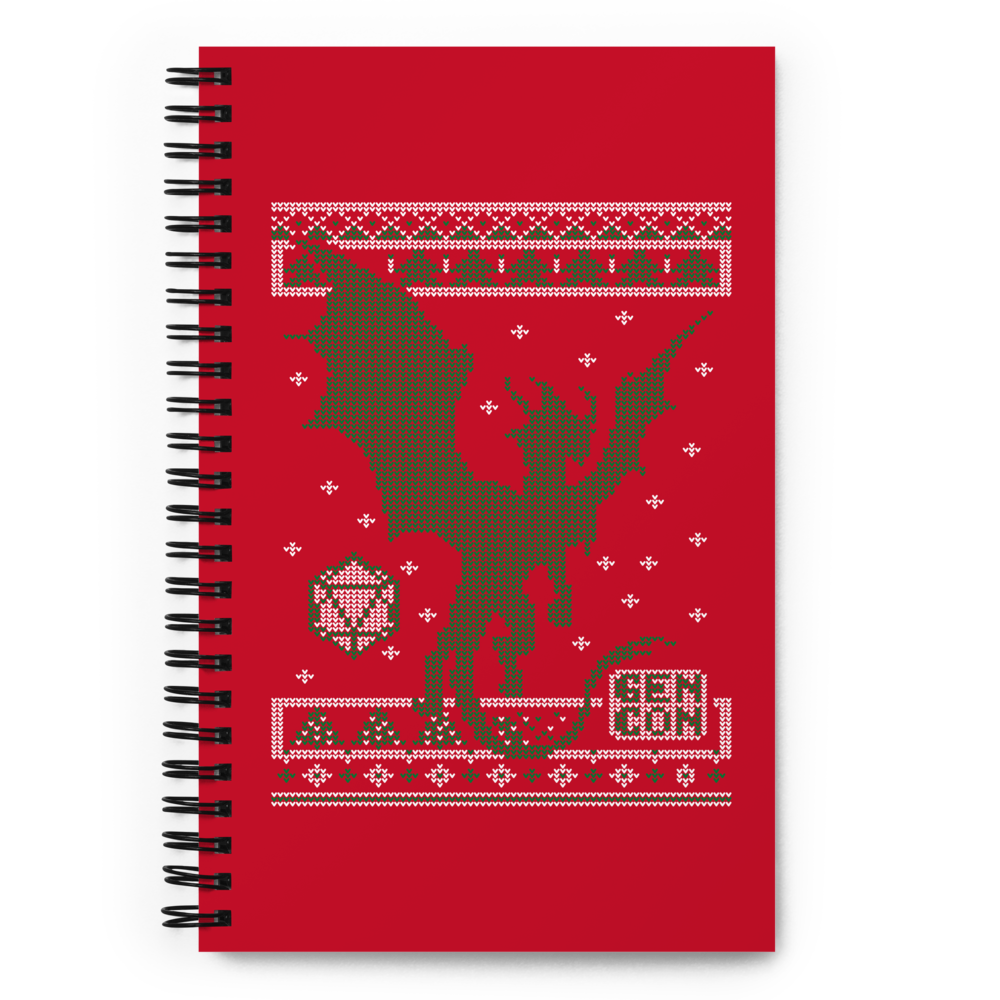 Gen Con Holiday Spiral Notebook