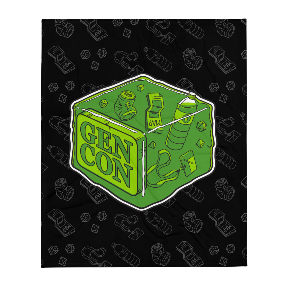 Gen Con Gelatinous Cube Throw Blanket | Rollacrit