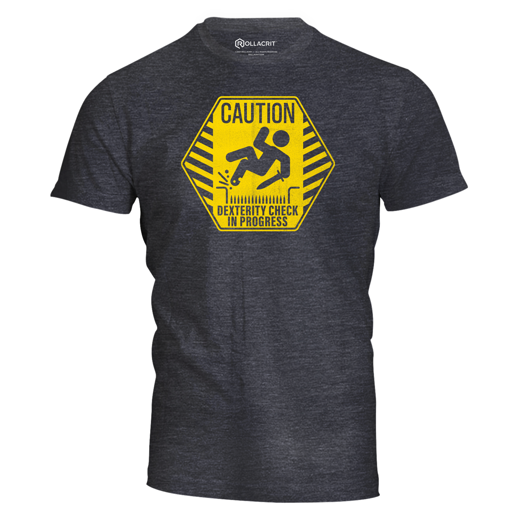 Caution Dexterity Check T-Shirt | Rollacrit