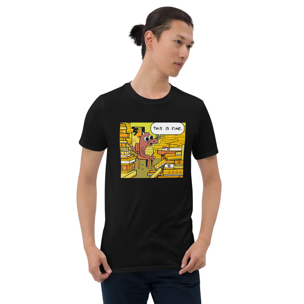 This Is Fine Dragon Hoard T-Shirt | Rollacrit