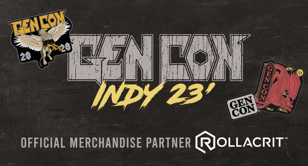 Rollacrit Official Merchandise Partner of Gen Con 2023 | Rollacrit