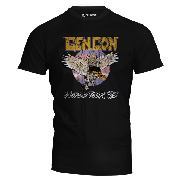 Gen Con Griffin World Tour 2023 T-Shirt | Rollacrit