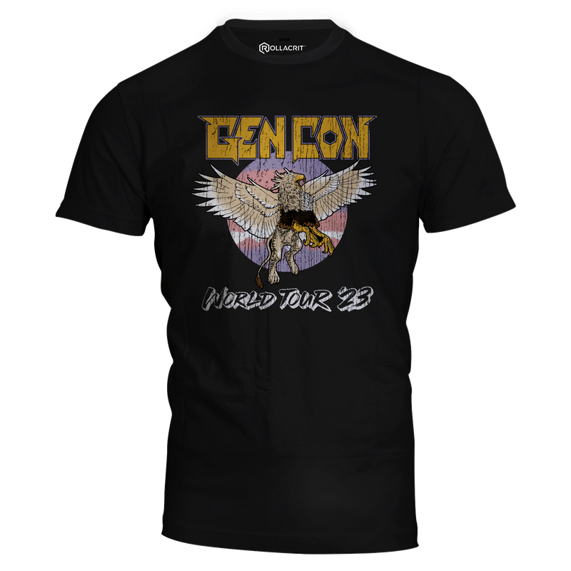 Gen Con Griffin World Tour 2023 T-Shirt | Rollacrit