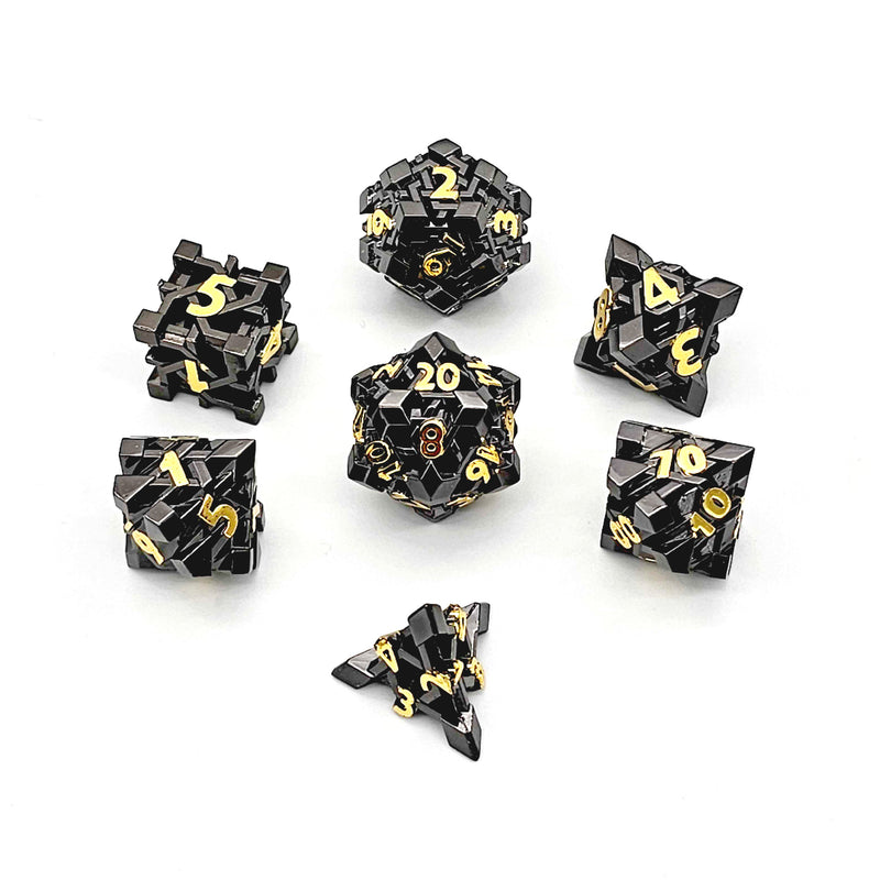 Artificer Alchemist Metal 7pc Dice Set