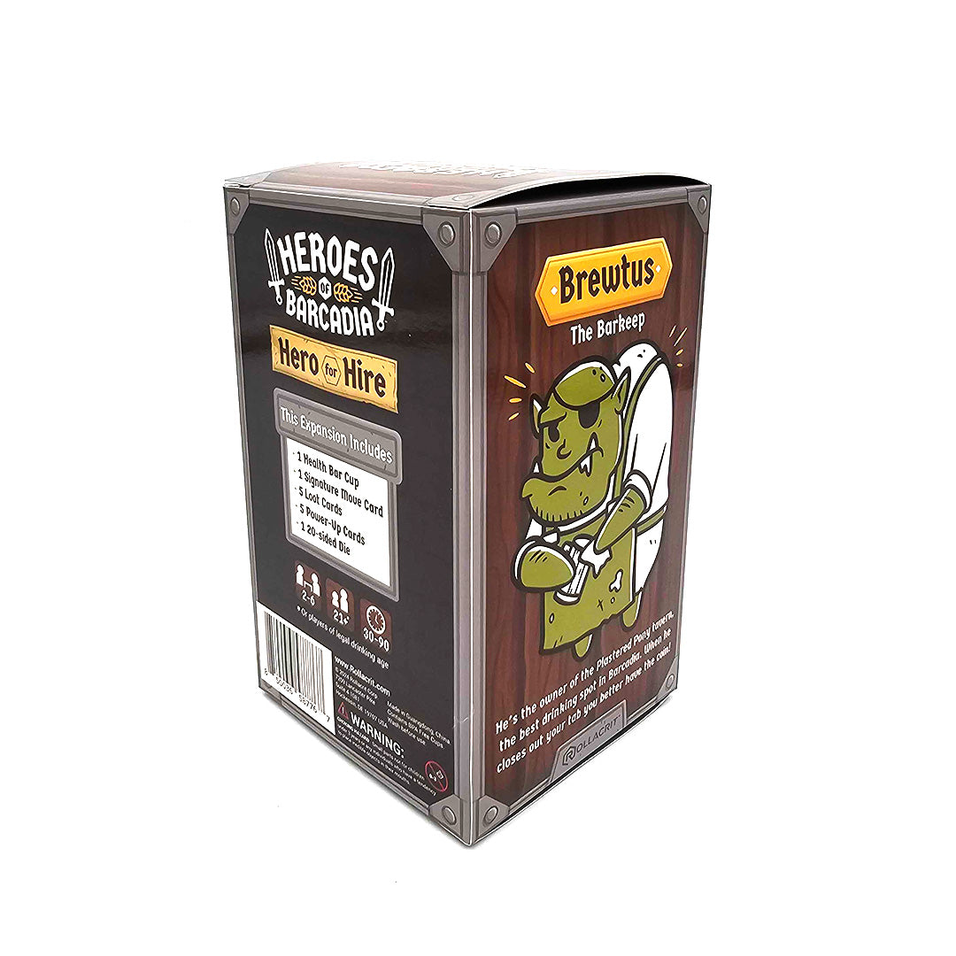 Heroes of Barcadia: Heroes for Hire Brewtus the Barkeep Character Cup | Rollacrit