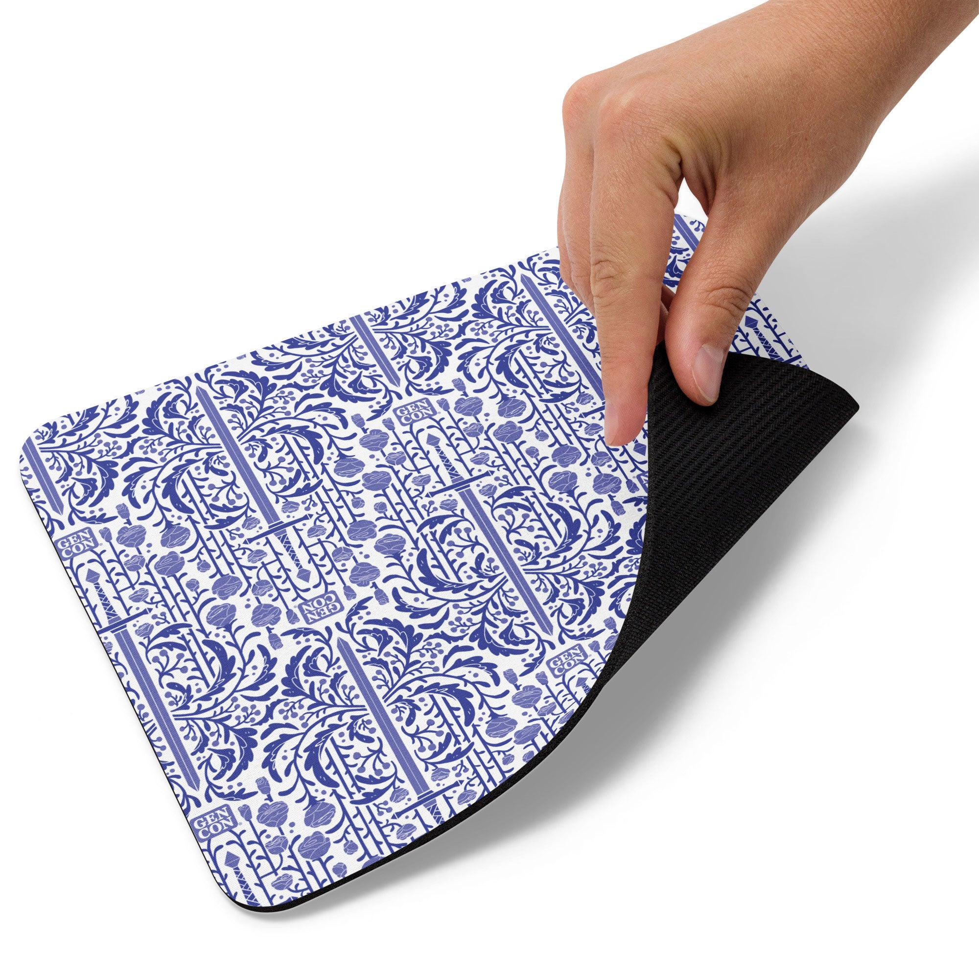 Gen Con Floral Sword Pattern Mouse Pad | Rollacrit