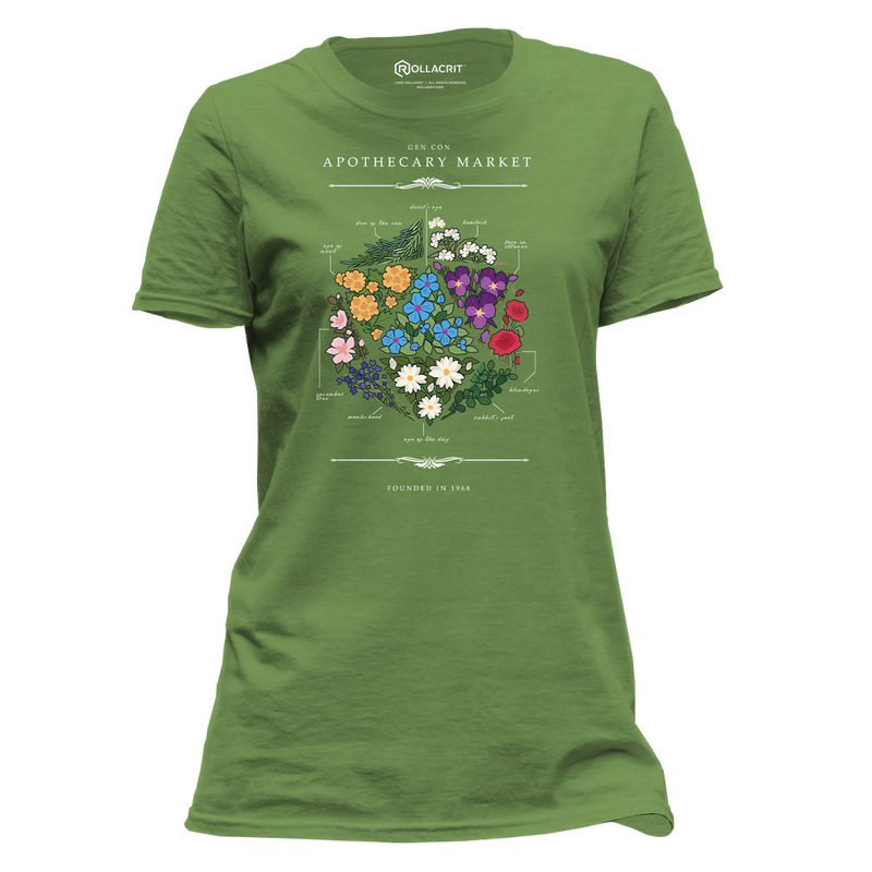 Gen Con Floral d20 Femme T-Shirt | Rollacrit