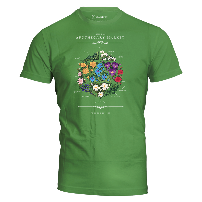 Gen Con Floral d20 T-Shirt | Rollacrit