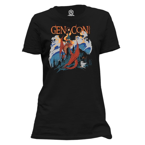 Gen Con Genevieve 2024 Dragon Watch Tower Femme T-Shirt