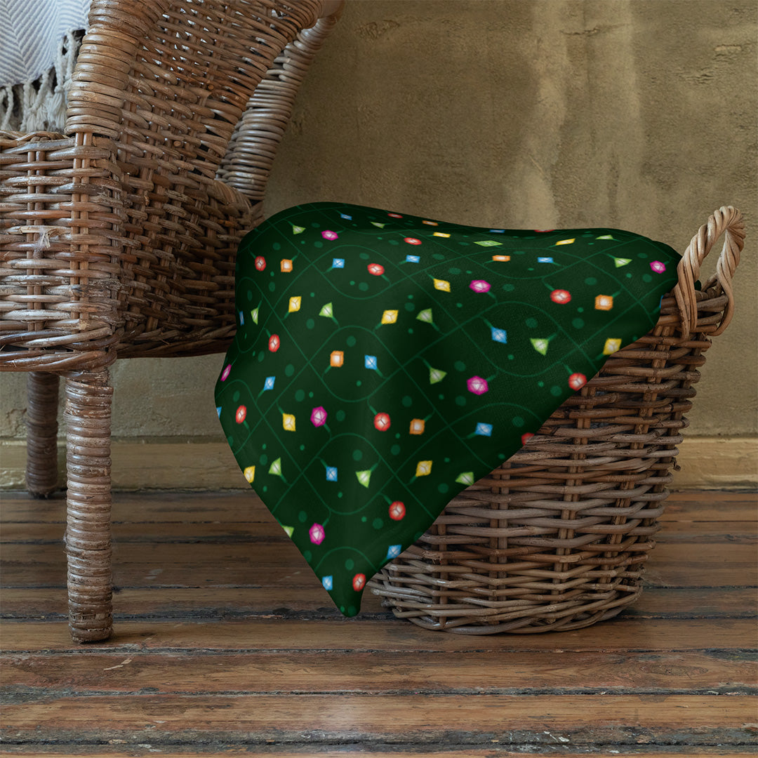 Gen Con String Light Dice Blanket | Rollacrit