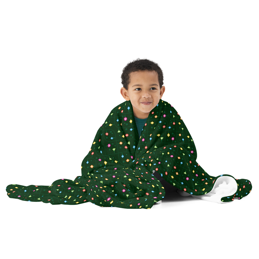 Gen Con String Light Dice Blanket | Rollacrit