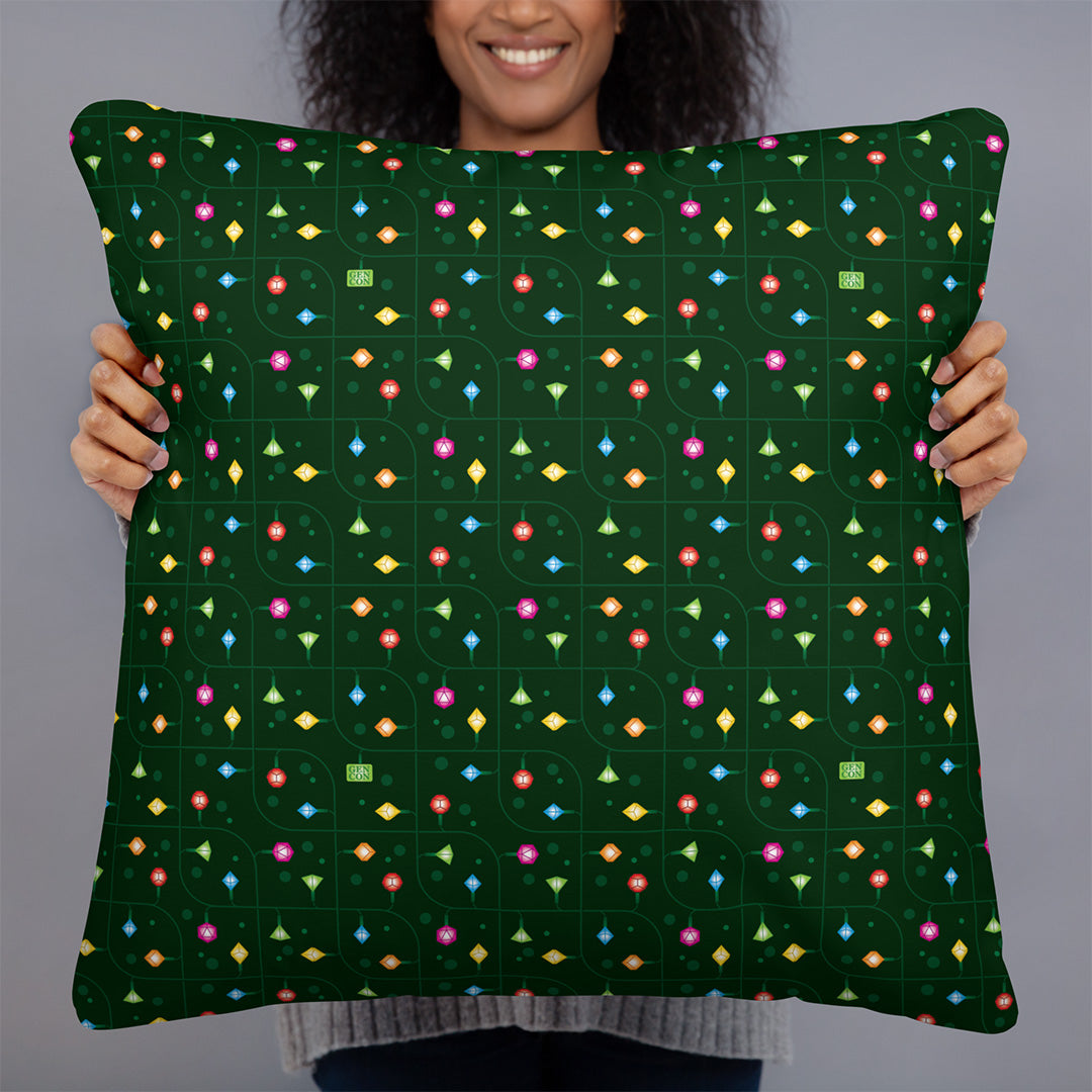 Gen Con String Light Dice Pillow (lifestyle-large) | Rollacrit