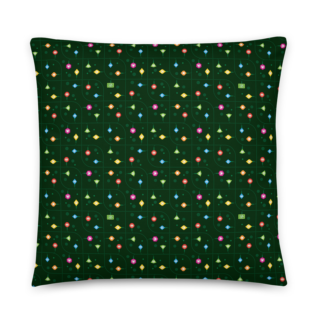 Gen Con String Light Dice Pillow
